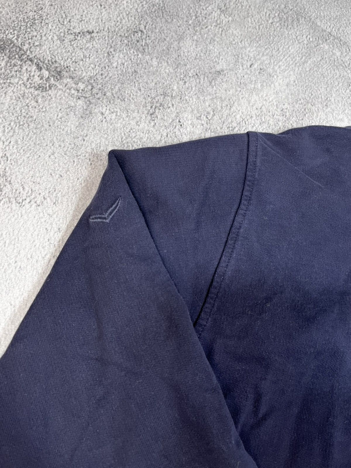 Japanese Brand × Vintage Vintage Y2K Faded blank navy sweatshirt streetwear size XL Size US XL / EU 56 / 4 - 4 Thumbnail
