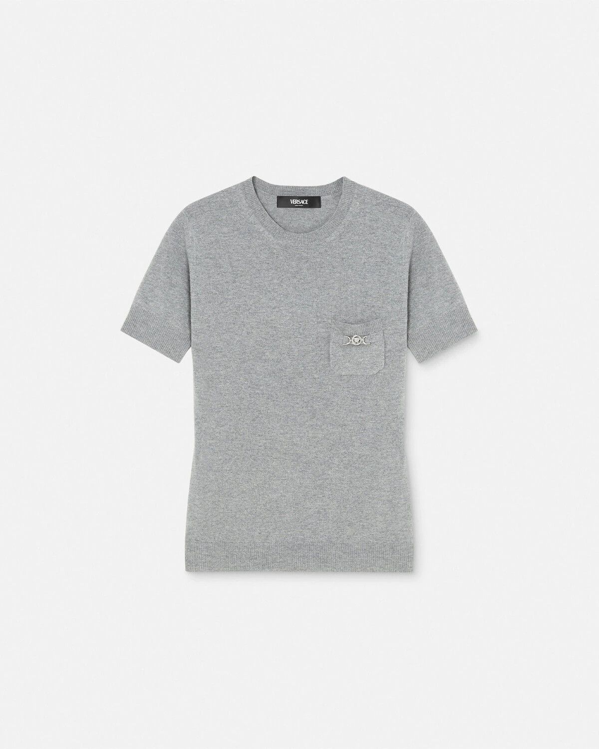 Versace o1y0226 Short Sleeves Sweater in Gray Size M / US 6-8 / IT 42-44 - 1 Thumbnail