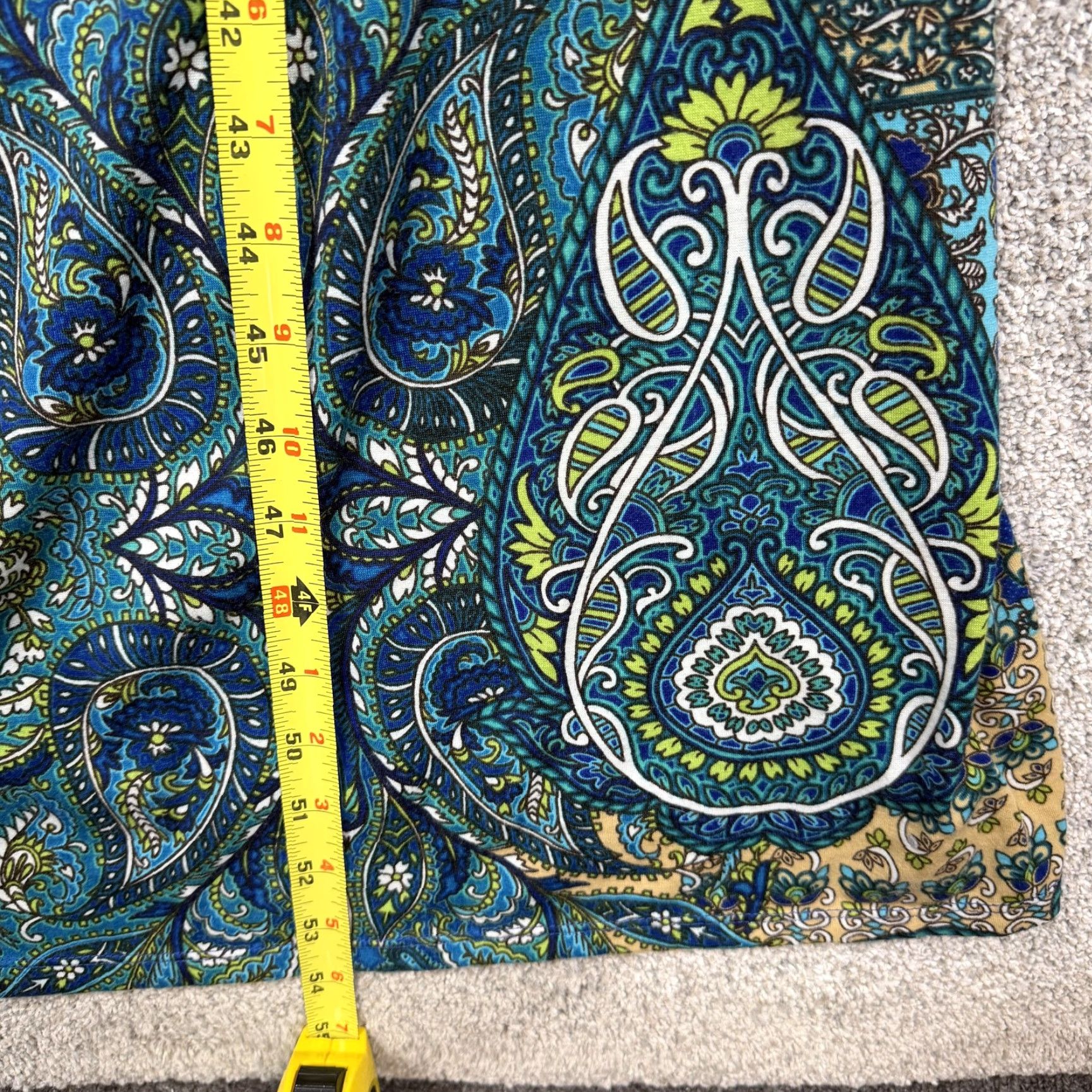 Faded Glory Faded Glory Dress 4X Maxi Beaded Paisley Boho Summer Resort Y2K Beachy Festival Size XXL / US 16-18 / IT 52-54 - 3 Thumbnail