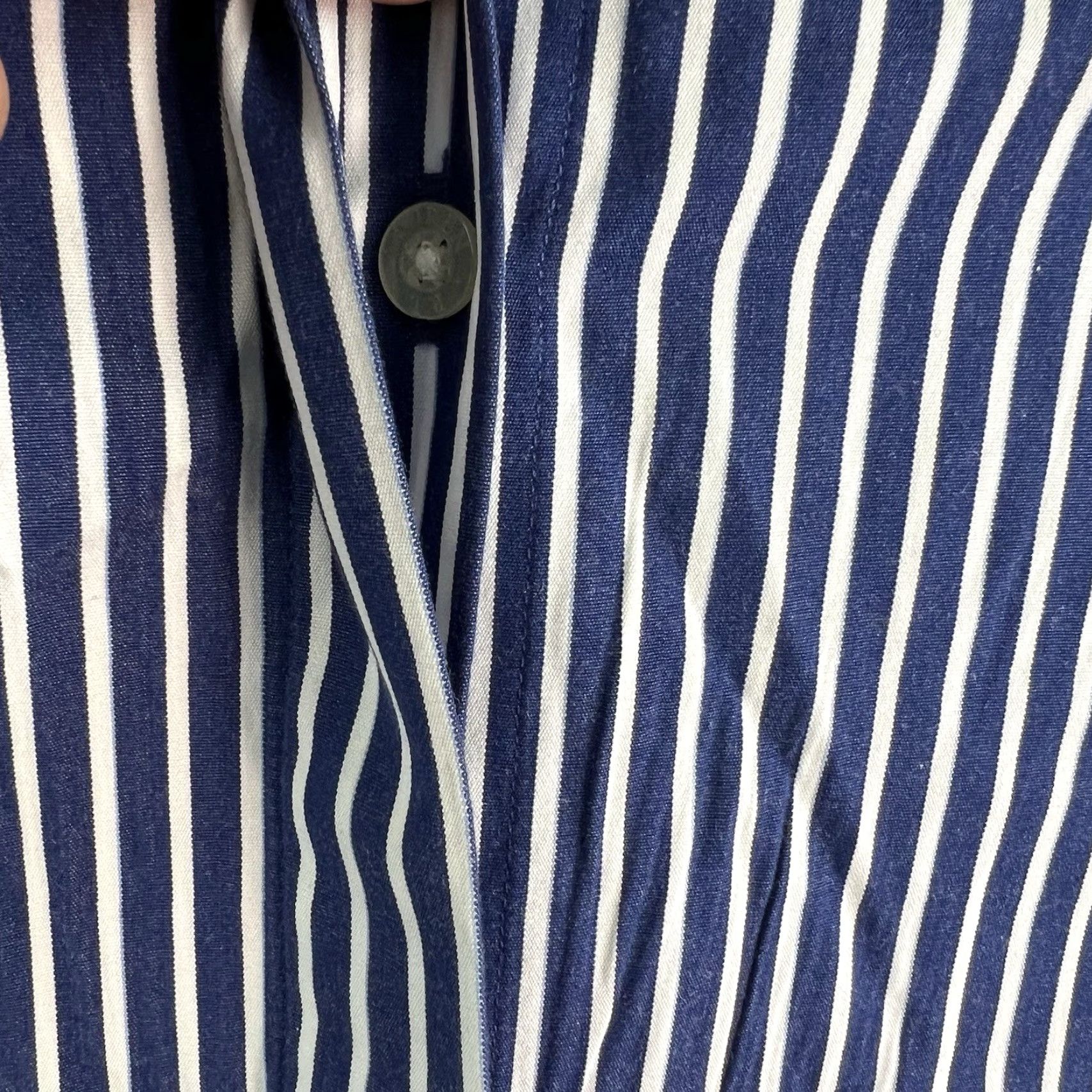 Ralph Lauren VINTAGE Lauren Ralph Lauren Dress Shirt Men 3XL Long Sleeve Striped Blue Cotton Formal Size US XXL / EU 58 / 5 - 5 Thumbnail