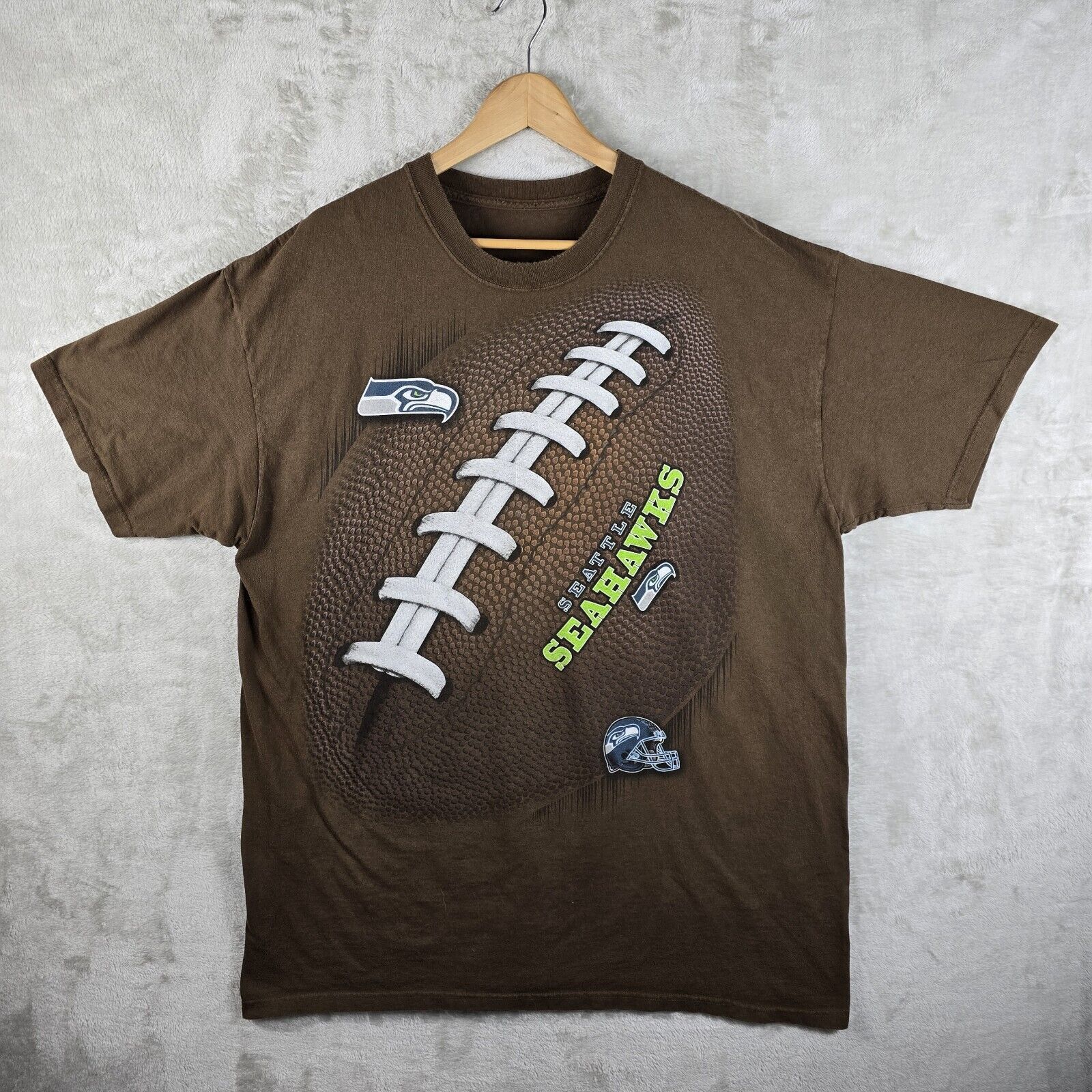 Majestic Seattle Seahawks NFL Big Front Vintage Majestic Shirt XXL Size US XXL / EU 58 / 5 - 2 Thumbnail