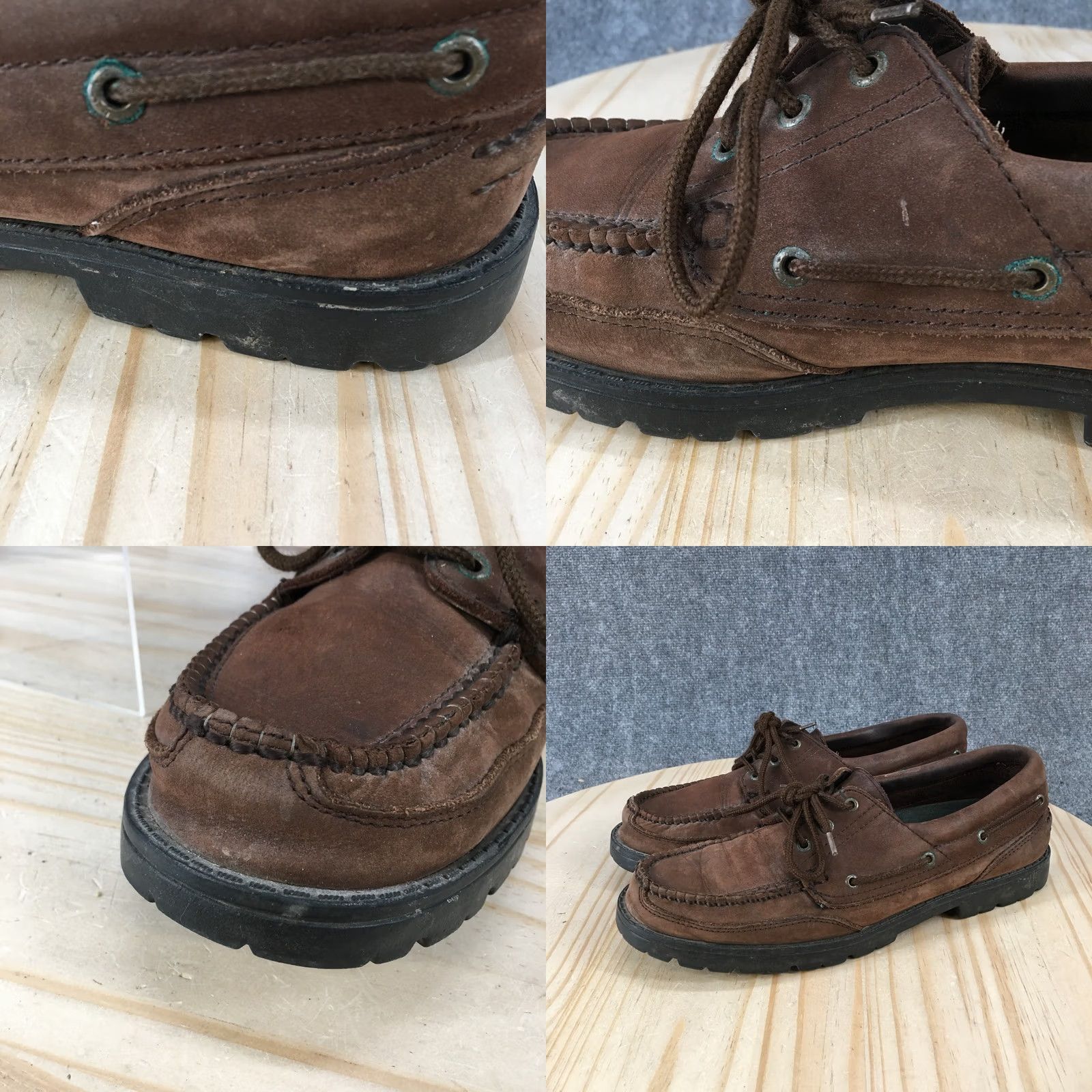Cherokee Cherokee Shoes Mens 11 Moccasin Brown Lace Up Casual Comfort Round Toe Low Top Size US L / EU 52-54 / 3 - 8 Thumbnail