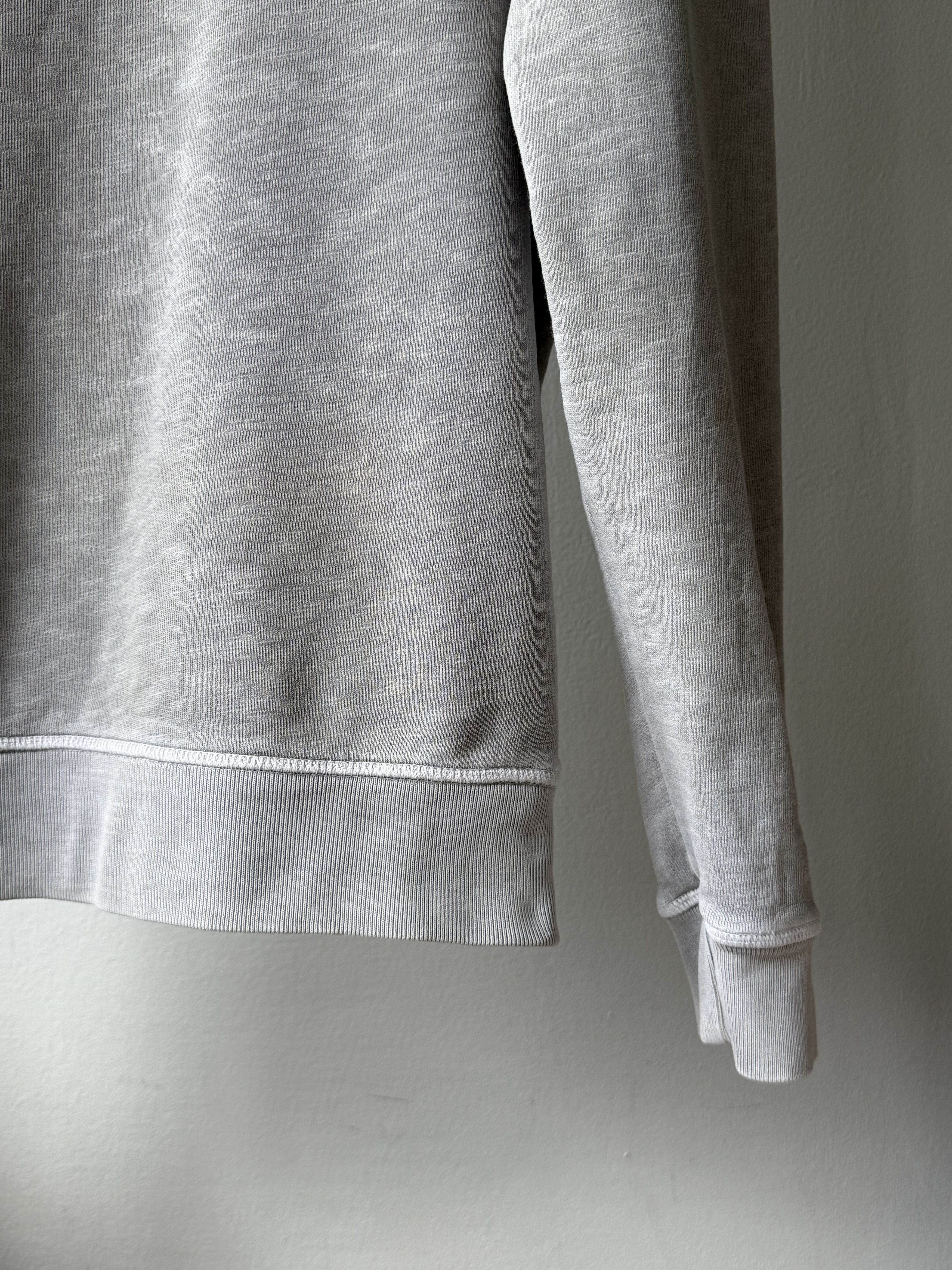 Allsaints Allsaints Wilde Crew Neck Grey Marl Cotton Logo Sweatshirt Size US XS / EU 42 / 0 - 8 Thumbnail