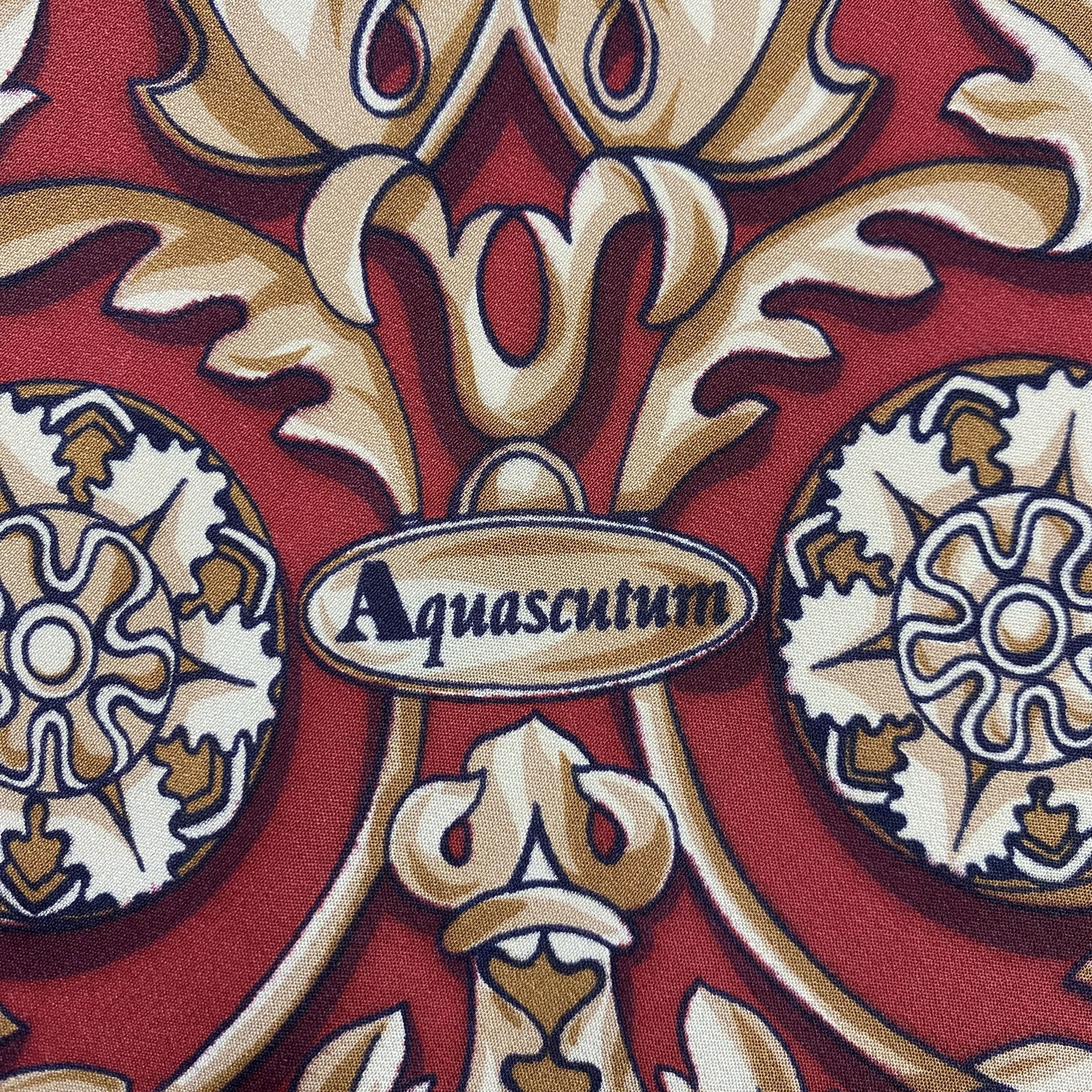 Aquascutum × Vintage Vintage 90s Aquascutum Silk Scarf SSC280 Size ONE SIZE - 3 Thumbnail