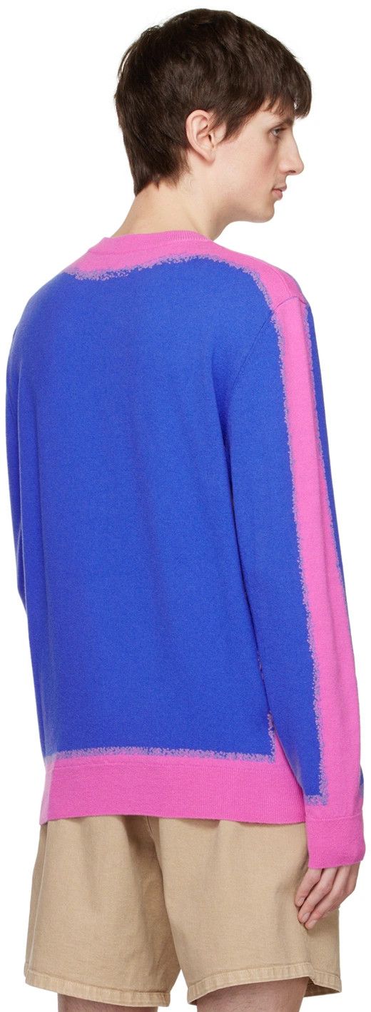 Moschino o1y0225 Logo Sweater in Blue/Pink Size US S / EU 44-46 / 1 - 3 Thumbnail