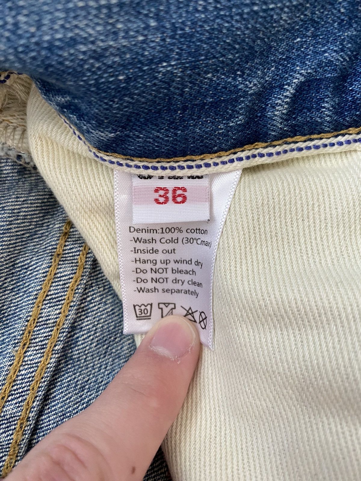 Handmade Handmade Rust “Battle Denim” Distressed Flared Jeans Size US 36 / EU 52 - 3 Thumbnail