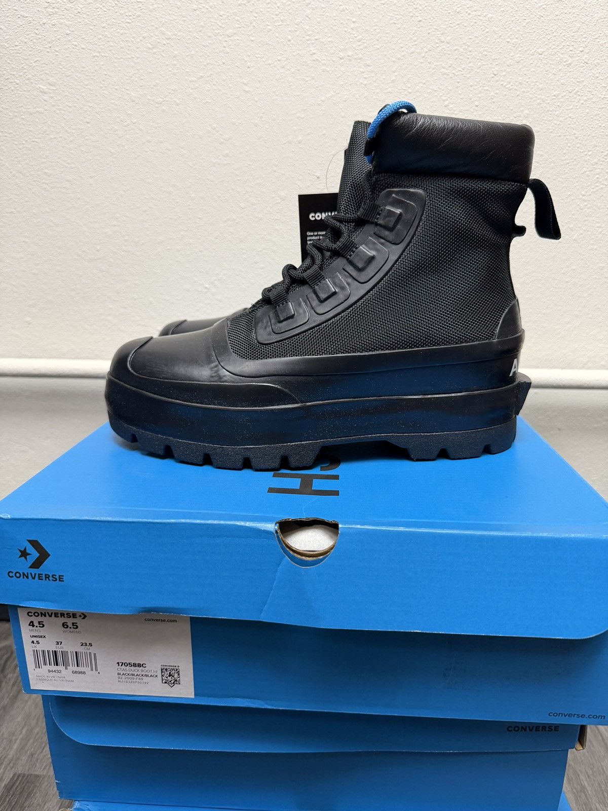 Ambush Design × Converse Converse x Ambush CTAS Duck Boot Black Canvas Womens Size US 6.5 / IT 36.5 - 3 Thumbnail