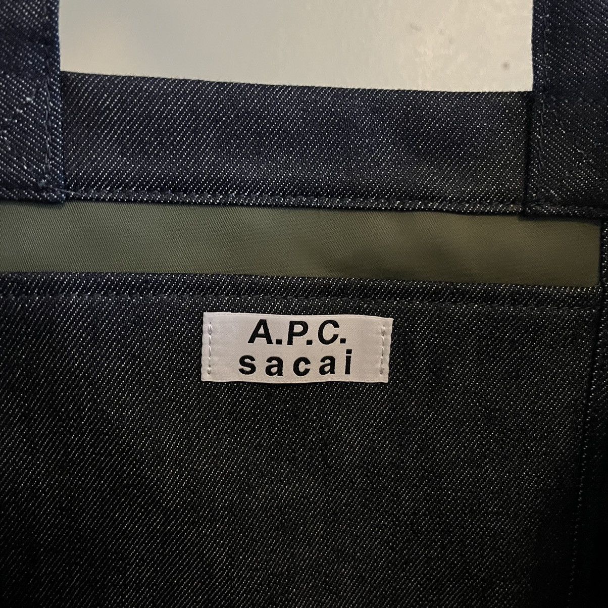 A.P.C. × Sacai Reversible Tote Bag | Grailed