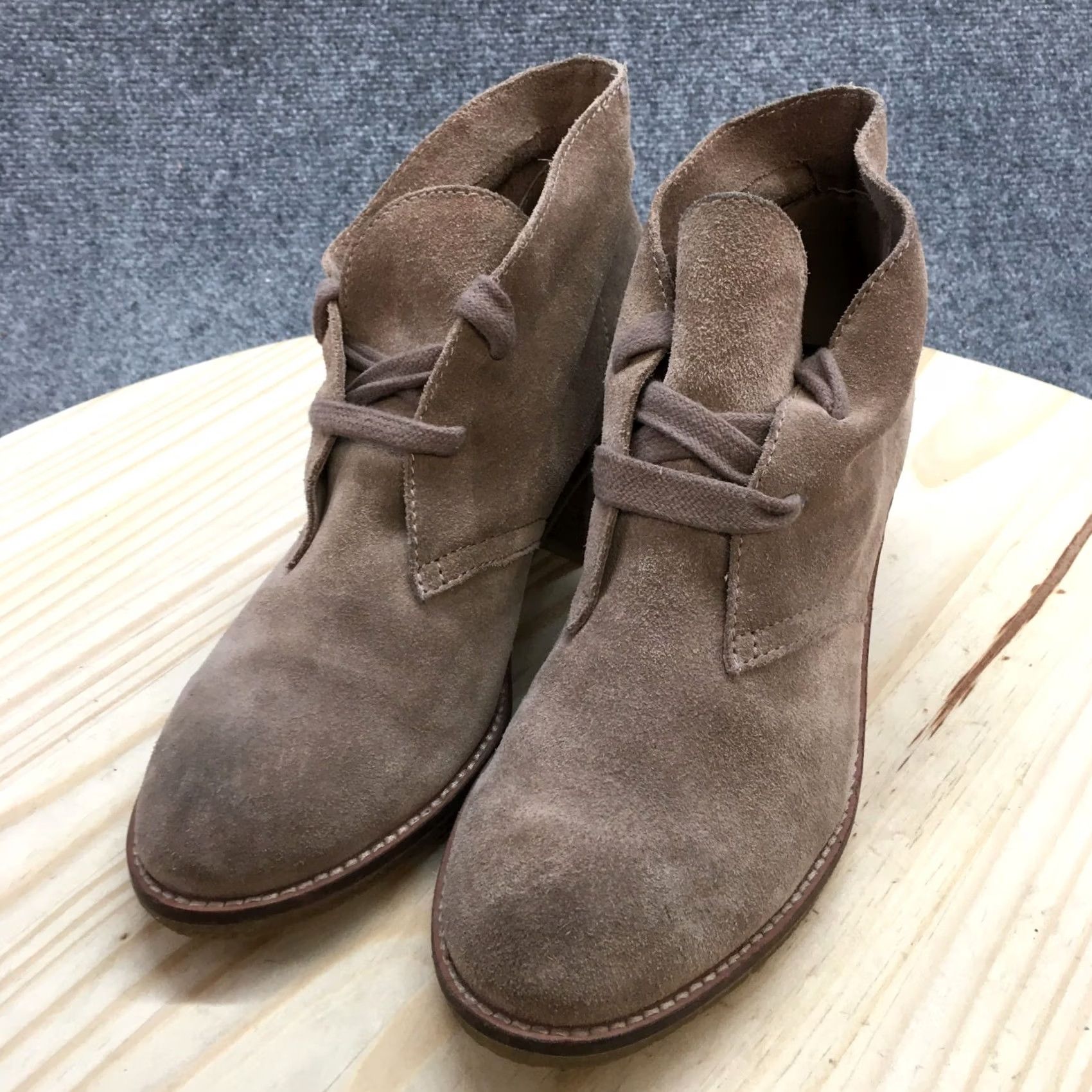 Dolce Vita Dolce Vita Boots Womens 9 Casual Lace Up Ankle Bootie Brown Suede Block Heels Boots Brown Suede Block Heels Womens 9 Size US 9 / IT 39 - 3 Thumbnail
