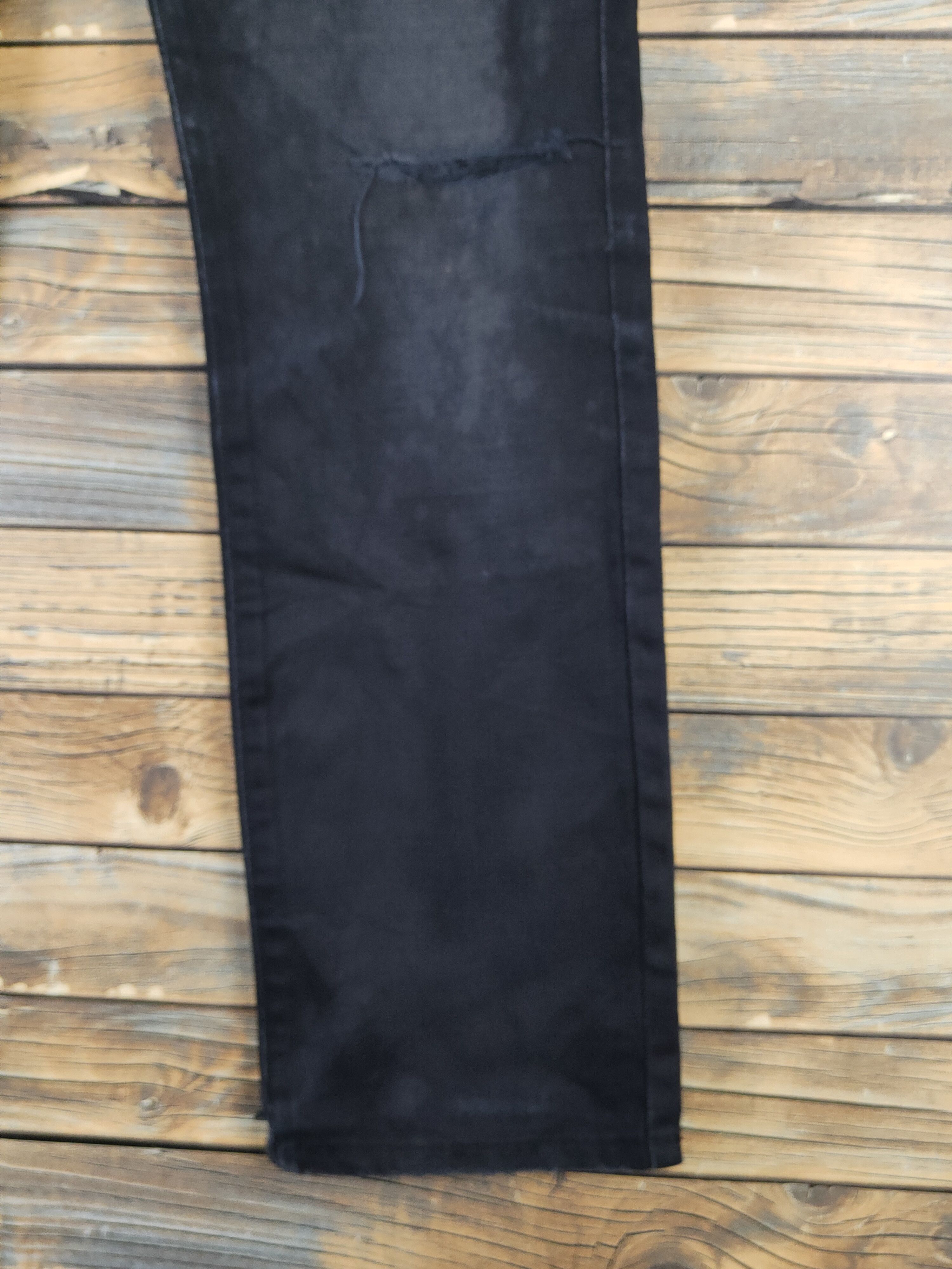 Edwin Edwin Black Distressed Ripped denim Jeans #W1714 Size US 30 / EU 46 - 6 Thumbnail