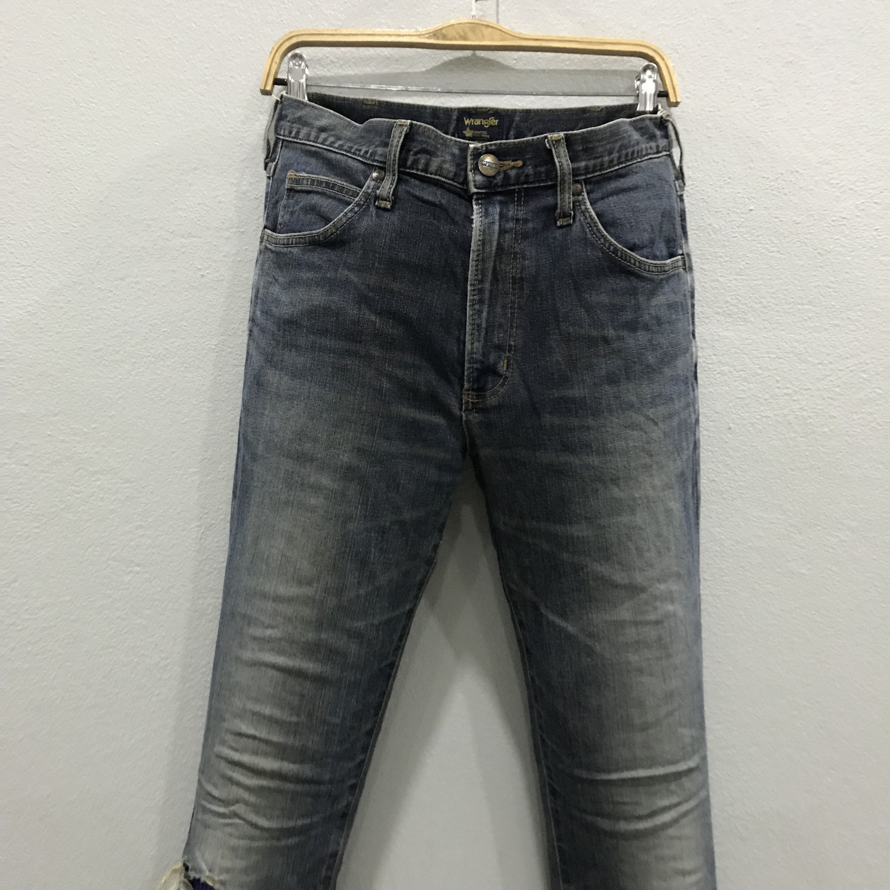 Wrangler Vintage 90's Wrangler Distressed Bootcut Jeans Size US 31 - 3 Thumbnail