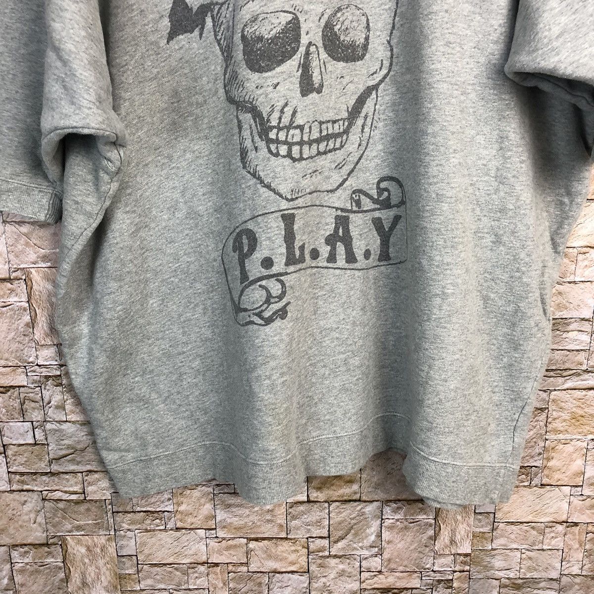 Other Rodeo Crown union made skull Grey Sweatshirt #A295 Size US L / EU 52-54 / 3 - 7 Thumbnail