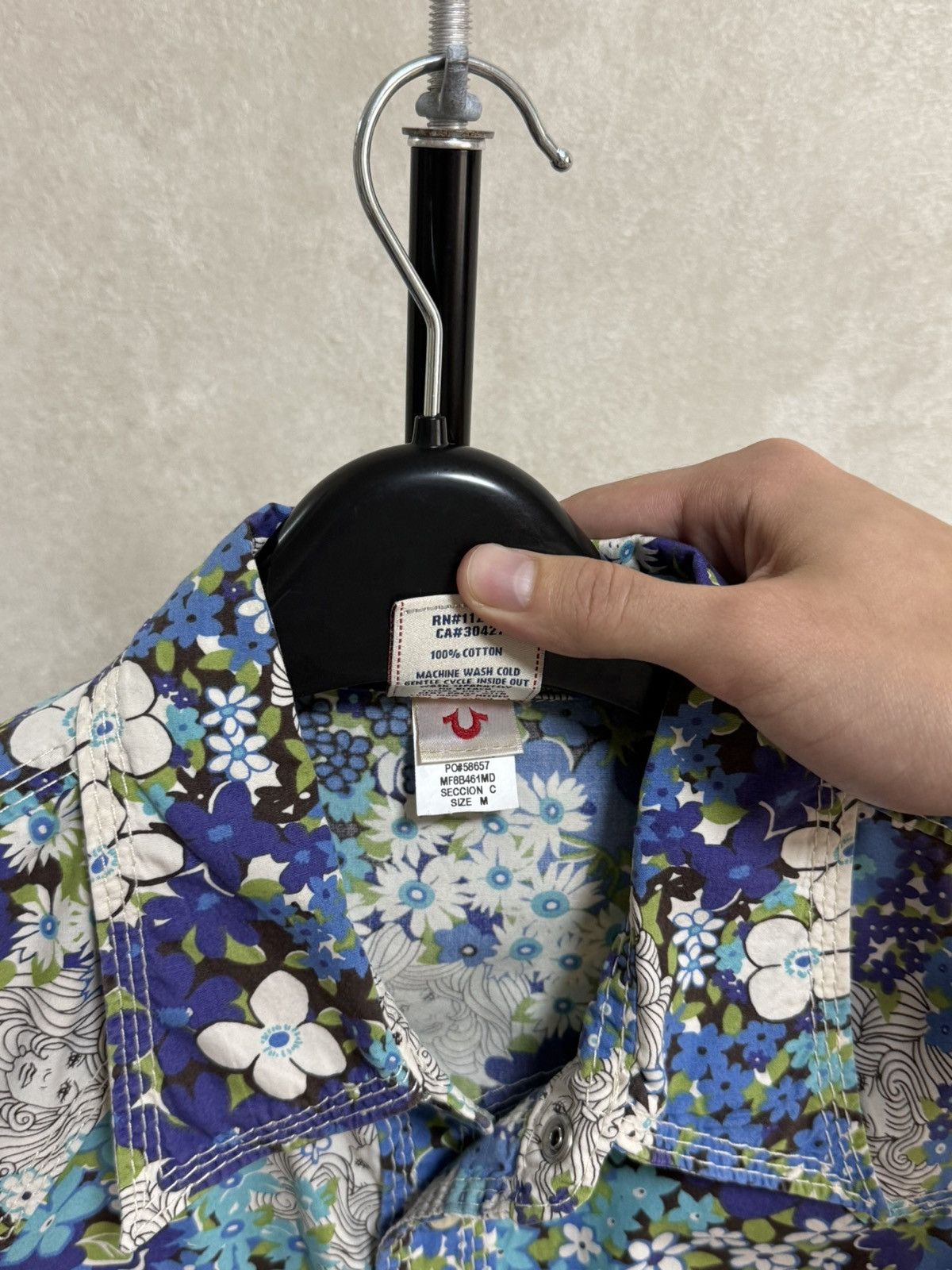 True Religion Vintage True Religion Floral Print Shirt Jacket Men’s Size M Size US M / EU 48-50 / 2 - 8 Thumbnail