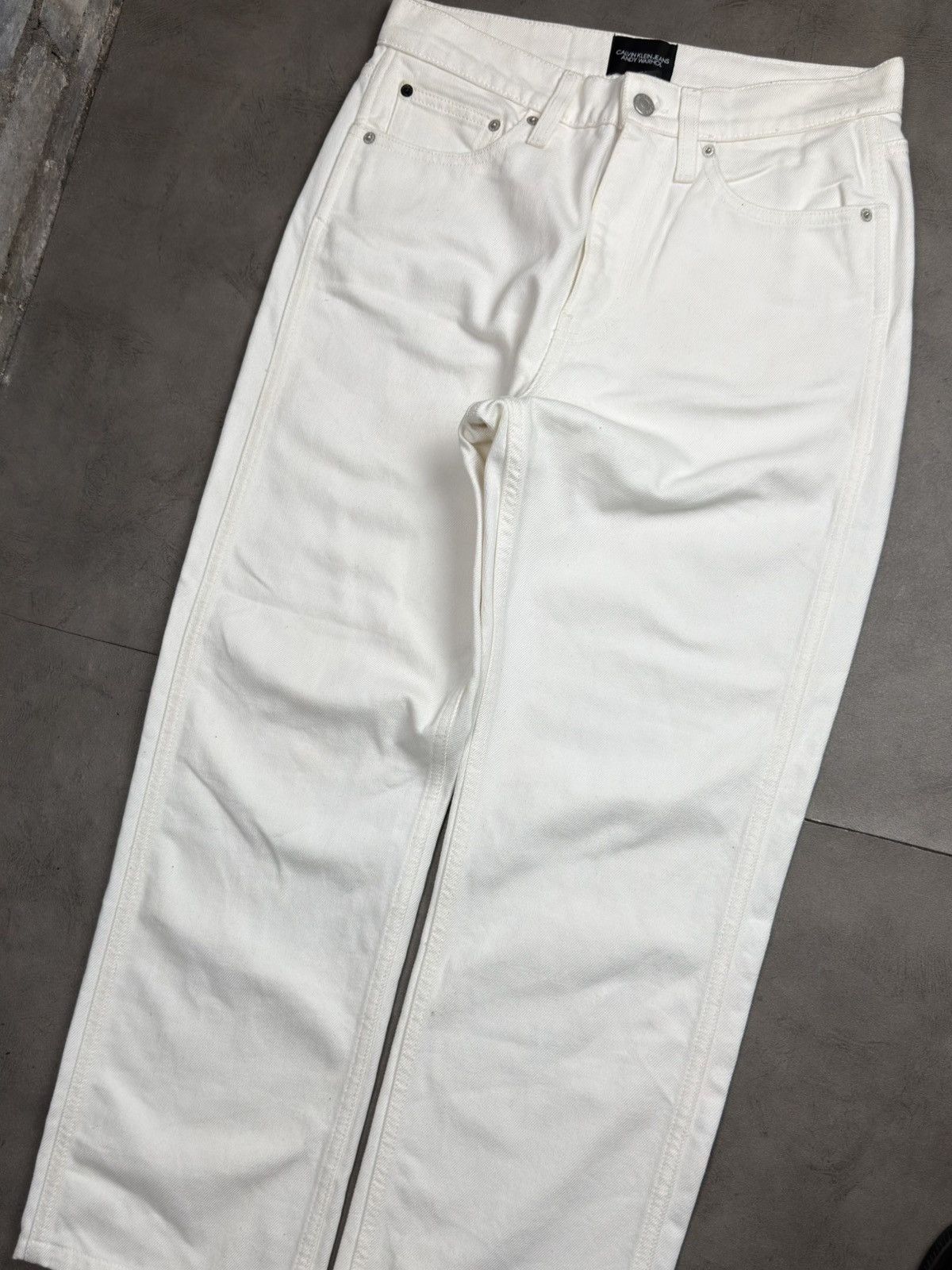 Raf Simons Calvin Klein x Andy Warhol x Raf Simons white pink jeans Size US 30 / EU 46 - 6 Thumbnail