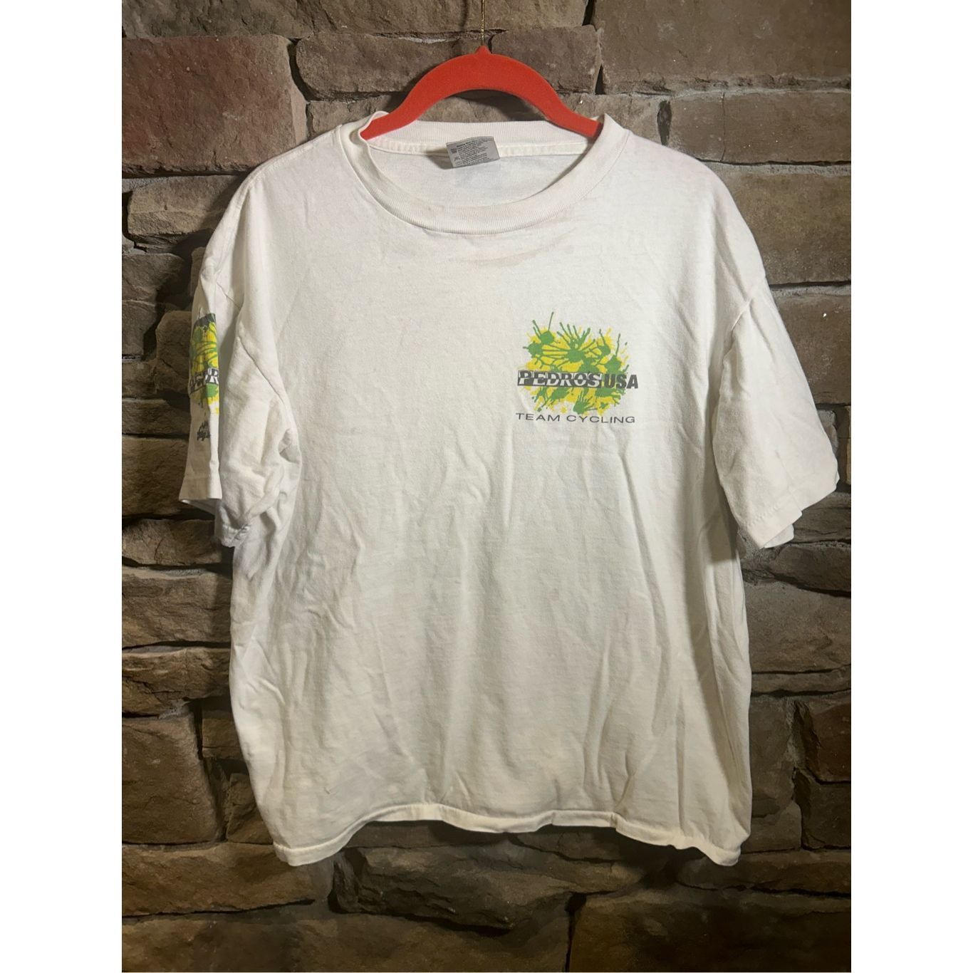 Vintage Vintage 1990s single stitch Pedro’s USA Team Cycling Tshirt Size US L / EU 52-54 / 3 - 6 Thumbnail