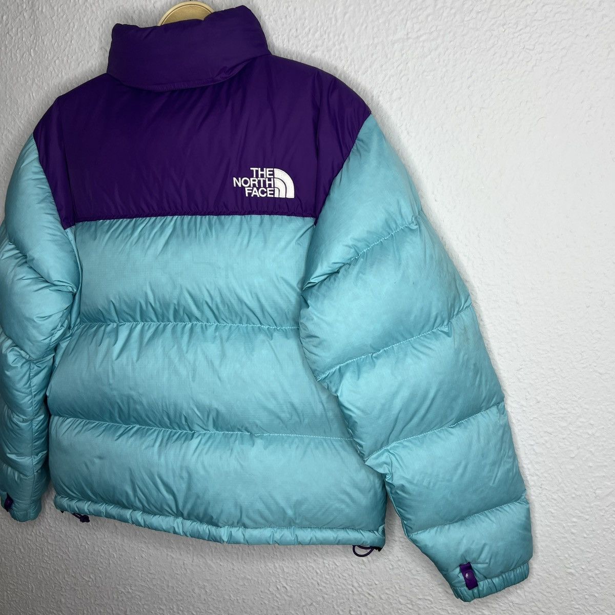 The North Face The North Face Nuptse 700 Turqoise Blue Purple Logo Puffer Size US S / EU 44-46 / 1 - 13 Thumbnail