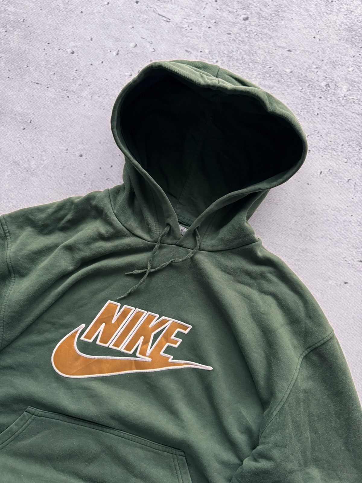 Nike × Vintage NIKE VINTAGE CENTER LOGO OVERSIZE BOXY HOODIE Size US XL / EU 56 / 4 - 3 Thumbnail