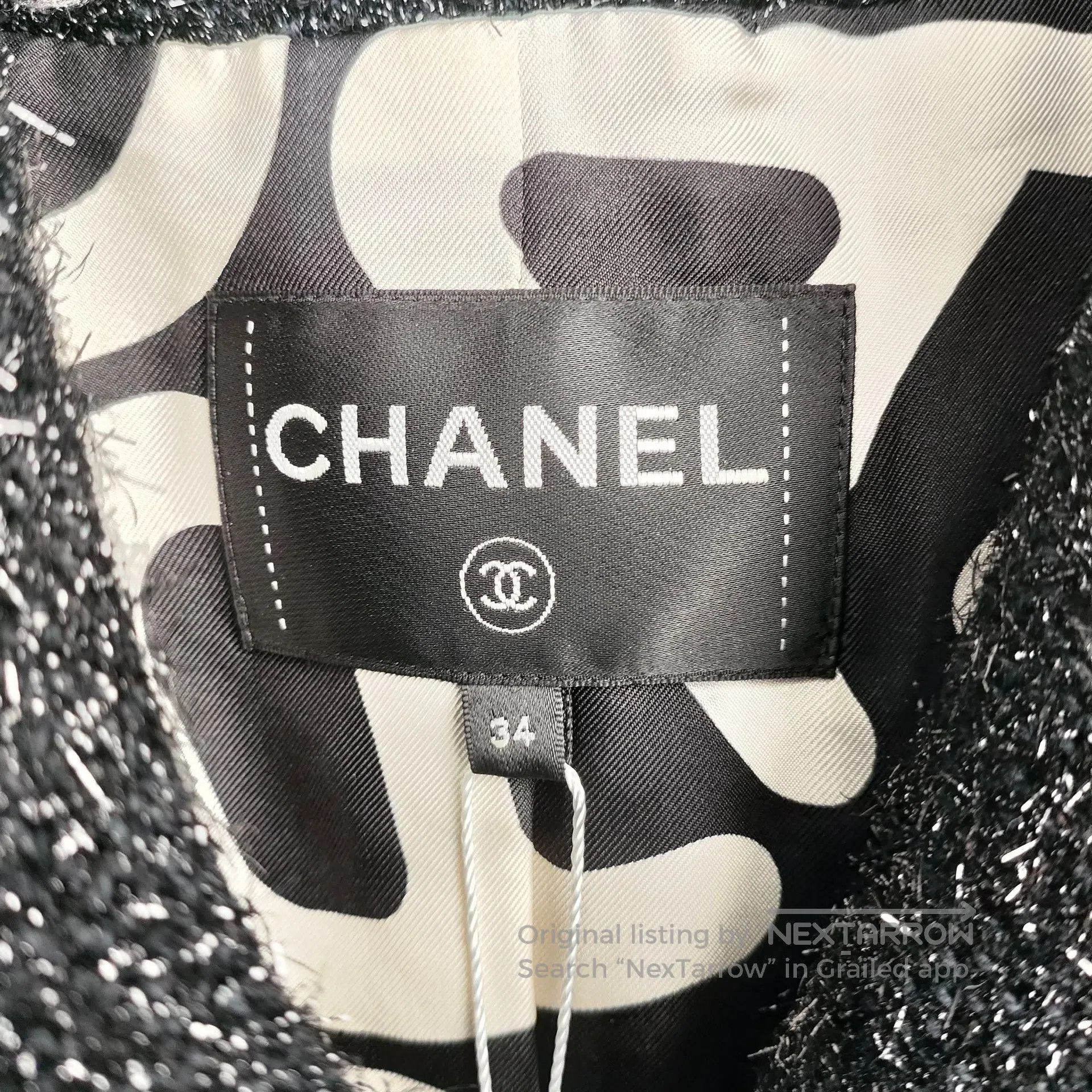 Chanel Chanel Black short shiny sequin heart button coat size 34| Size XXS / US 00 / IT 34 - 5 Thumbnail