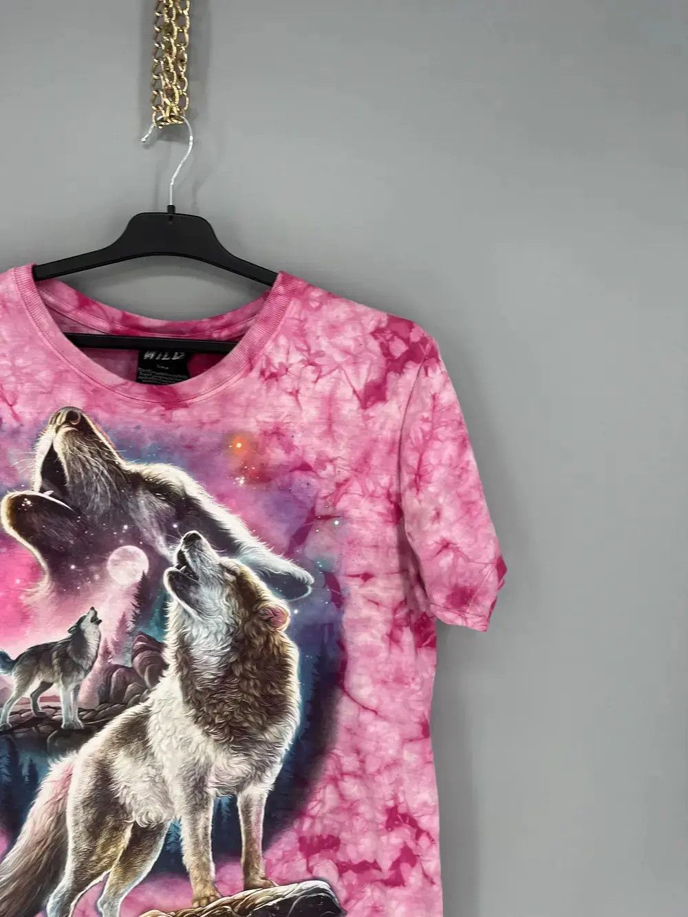 Other Vintage 90s Wolf Face Boxy Fit Tee WILD Dead Horror Print Size US M / EU 48-50 / 2 - 4 Thumbnail