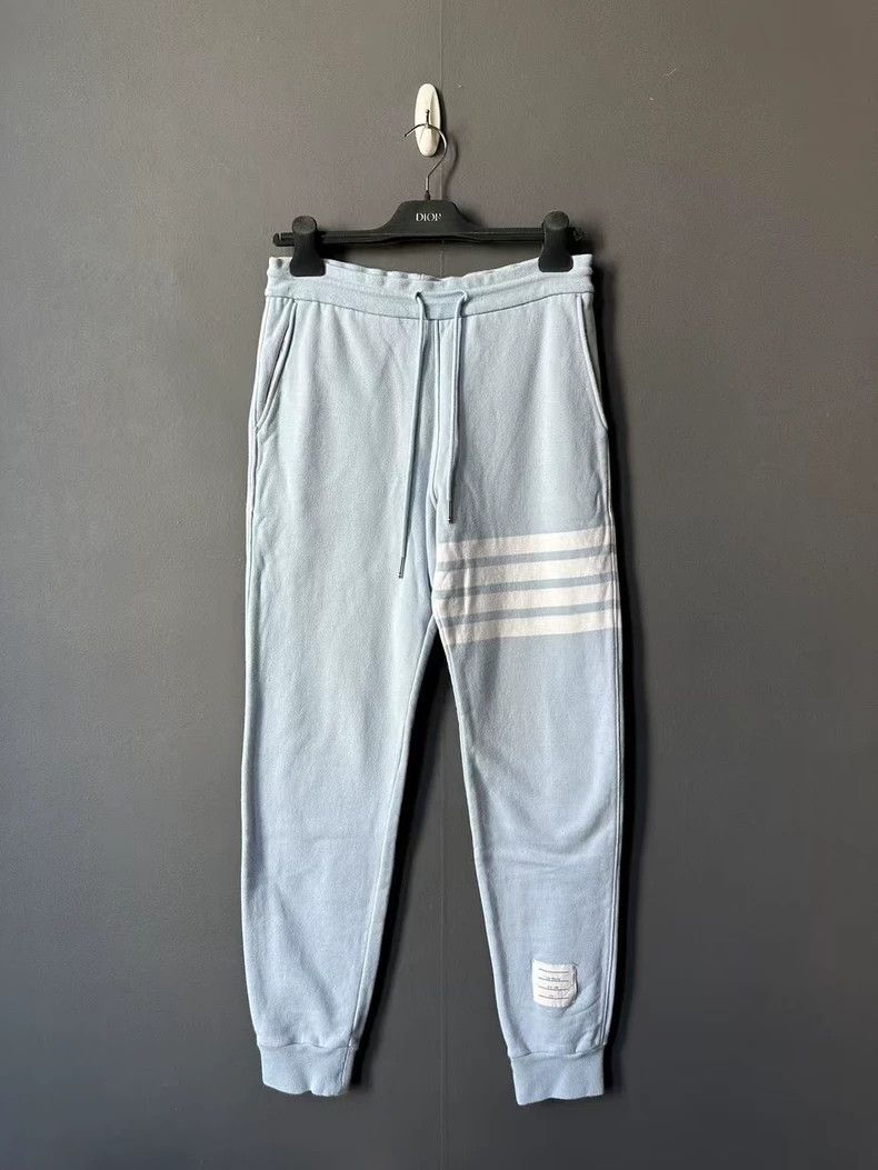 Thom Browne Thom Browne Light Blue Sweatpants-dmc Size US 30 / EU 46 - 1 Thumbnail