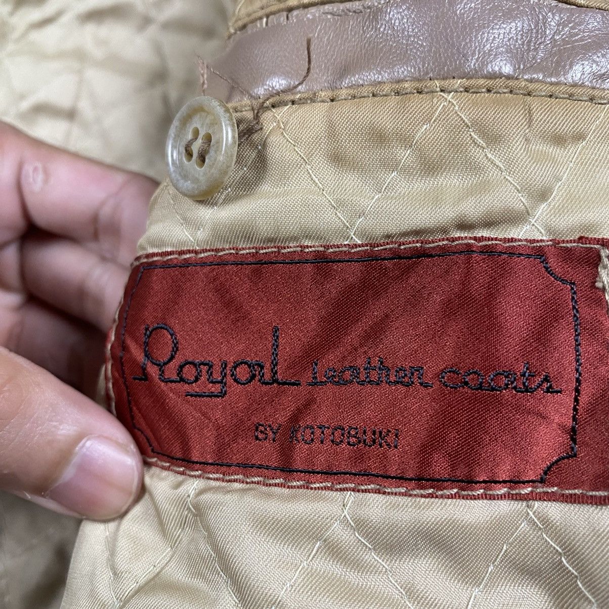 Japanese Brand Vintage 90s Kotobuki Japan Leather Jacket Size M / US 6-8 / IT 42-44 - 7 Thumbnail