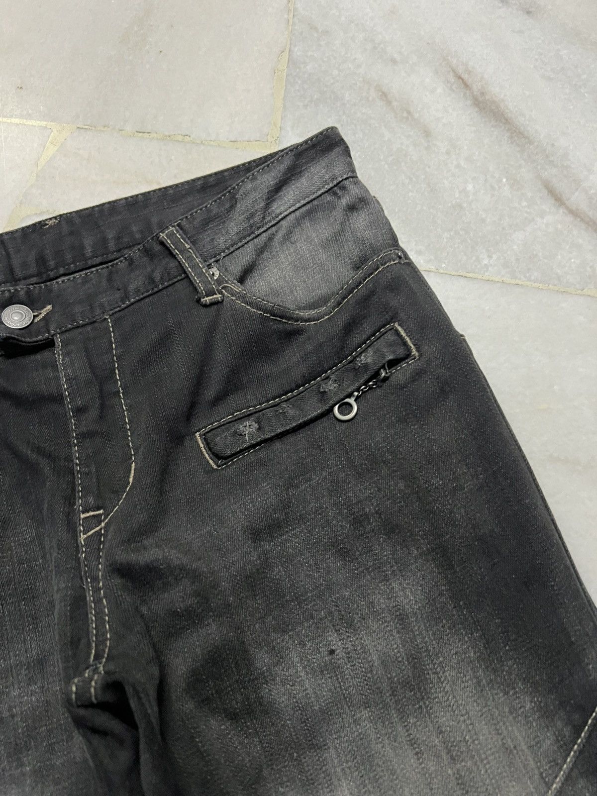 Japanese Brand PPFM DISTRESSED PUNK JEANS Size US 32 / EU 48 - 10 Thumbnail