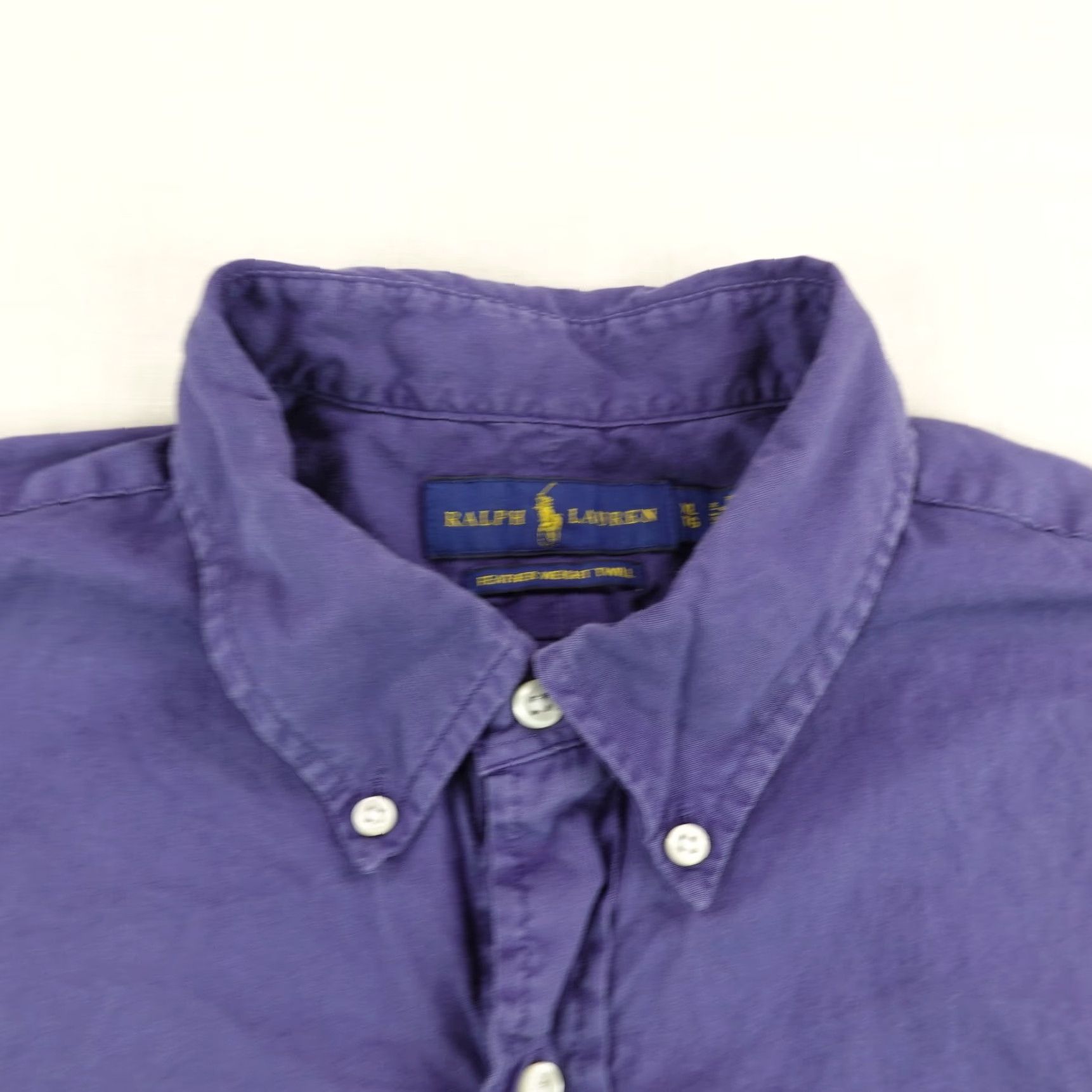 Ralph Lauren Ralph Lauren Shirt Mens XL Blue Twill Button Up Weight Feather Logo Red Pony ^ Size US XL / EU 56 / 4 - 2 Thumbnail
