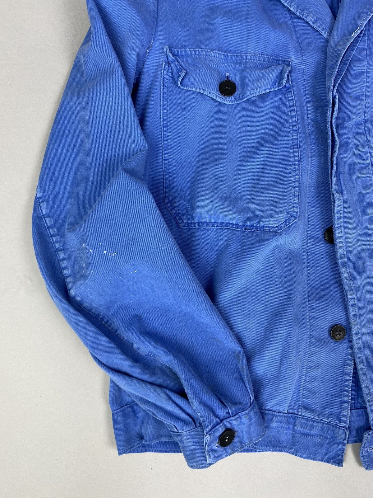 Le Laboureur × Vetra × Vintage Vintage Light Blue Cotton Workwear Jacket – Midweight Size US M / EU 48-50 / 2 - 3 Thumbnail