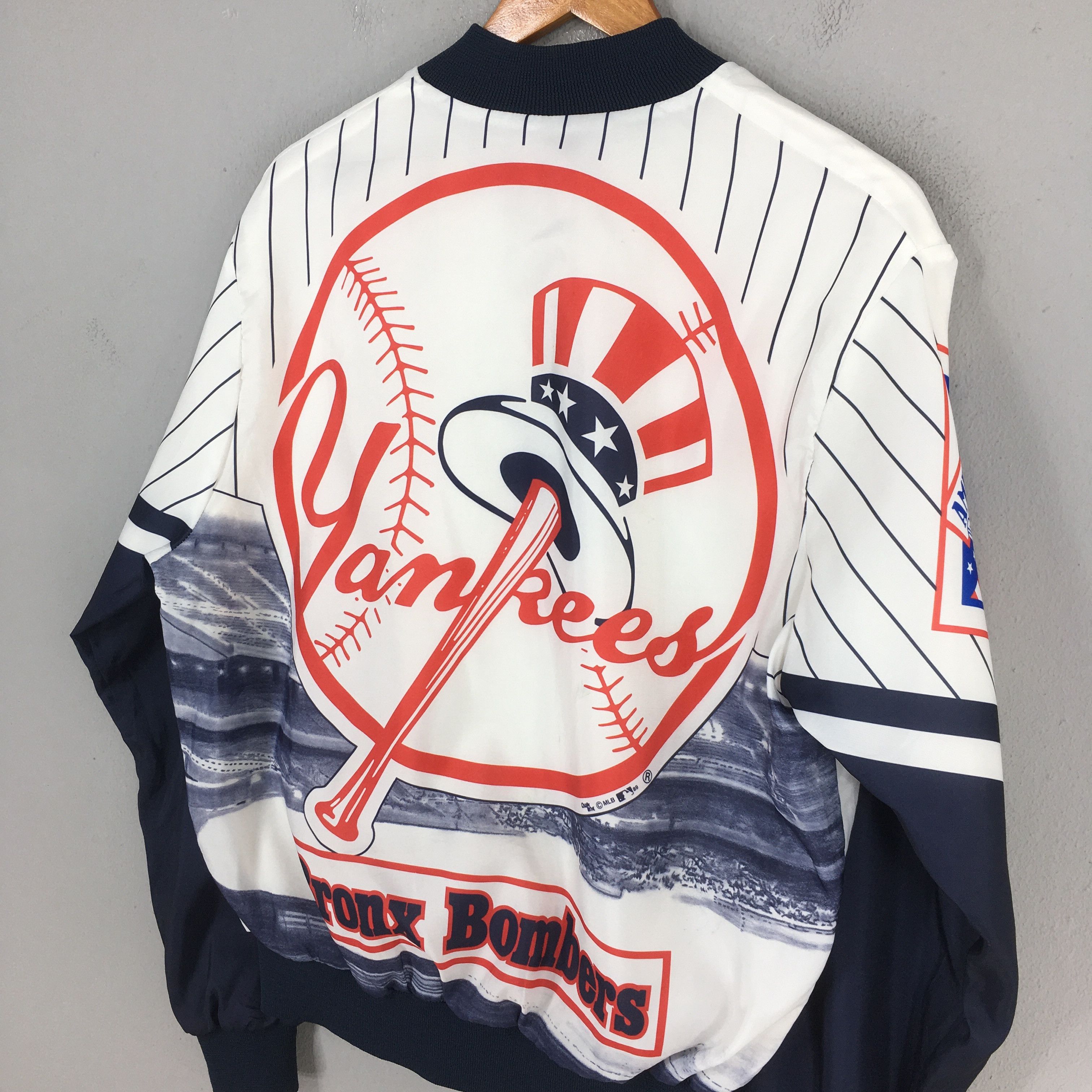 MLB Vintage New York Yankees Bronx Bombers Jacket Large Size US L / EU 52-54 / 3 - 9 Thumbnail