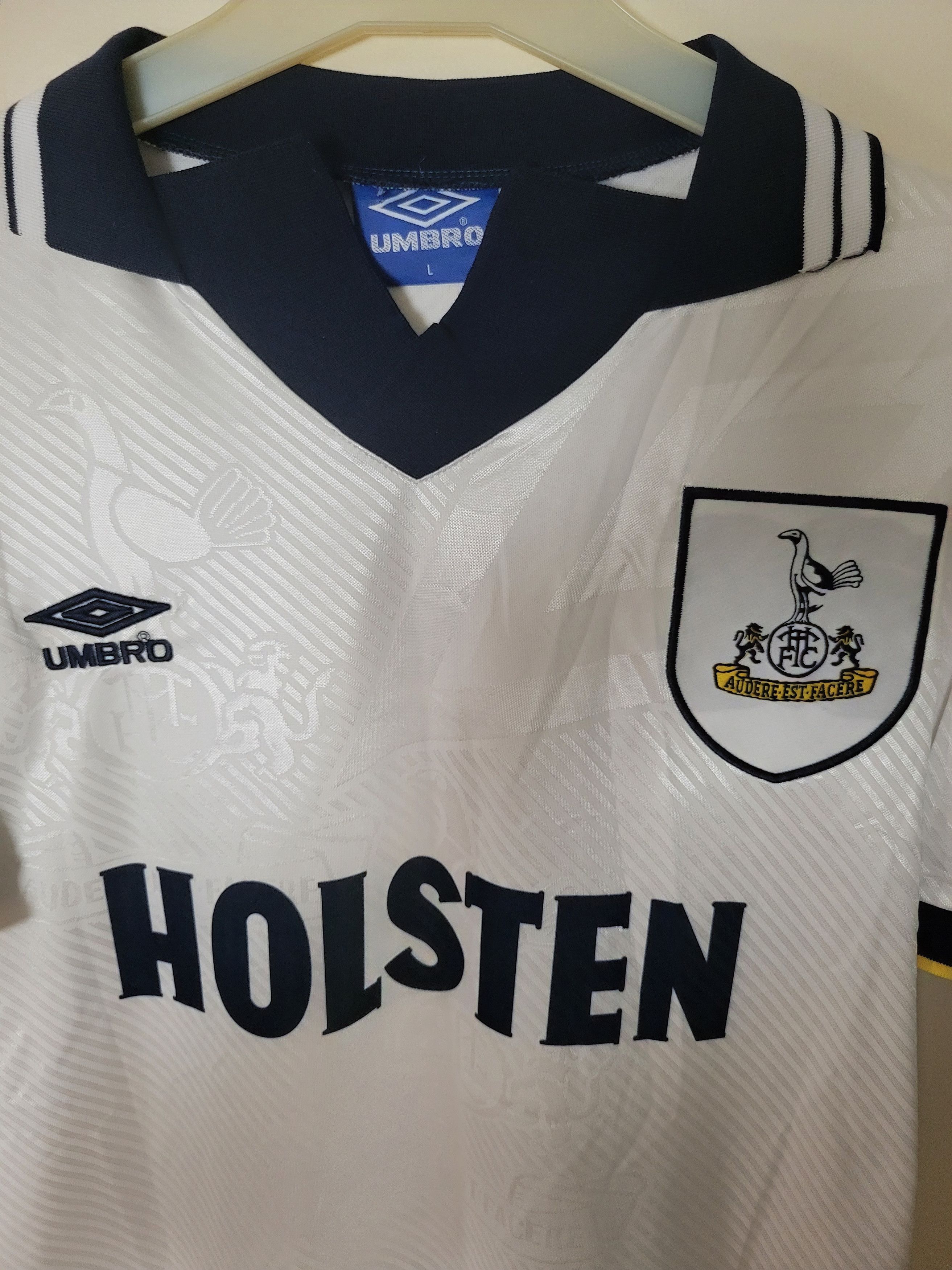 Other Klinsmann 18 Tottenham 1994/95 Vintage Soccer Jersey trikot Size US L / EU 52-54 / 3 - 4 Thumbnail