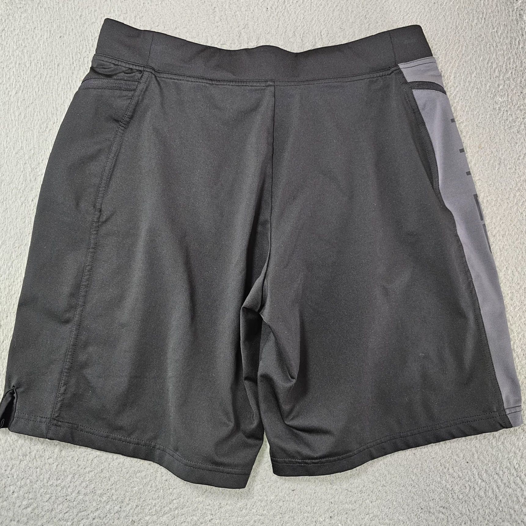 Vintage Hylete Shorts Mens Medium Black Gray Above Knee Zip Pocket Training Athletic Size US 31 - 3 Thumbnail