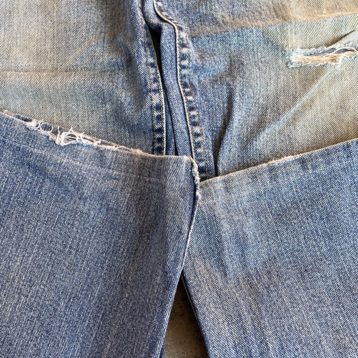 Lee 🔥Vintage Lee Stoned Washed Ripped Distress Denim Jeans Size US 32 / EU 48 - 7 Thumbnail