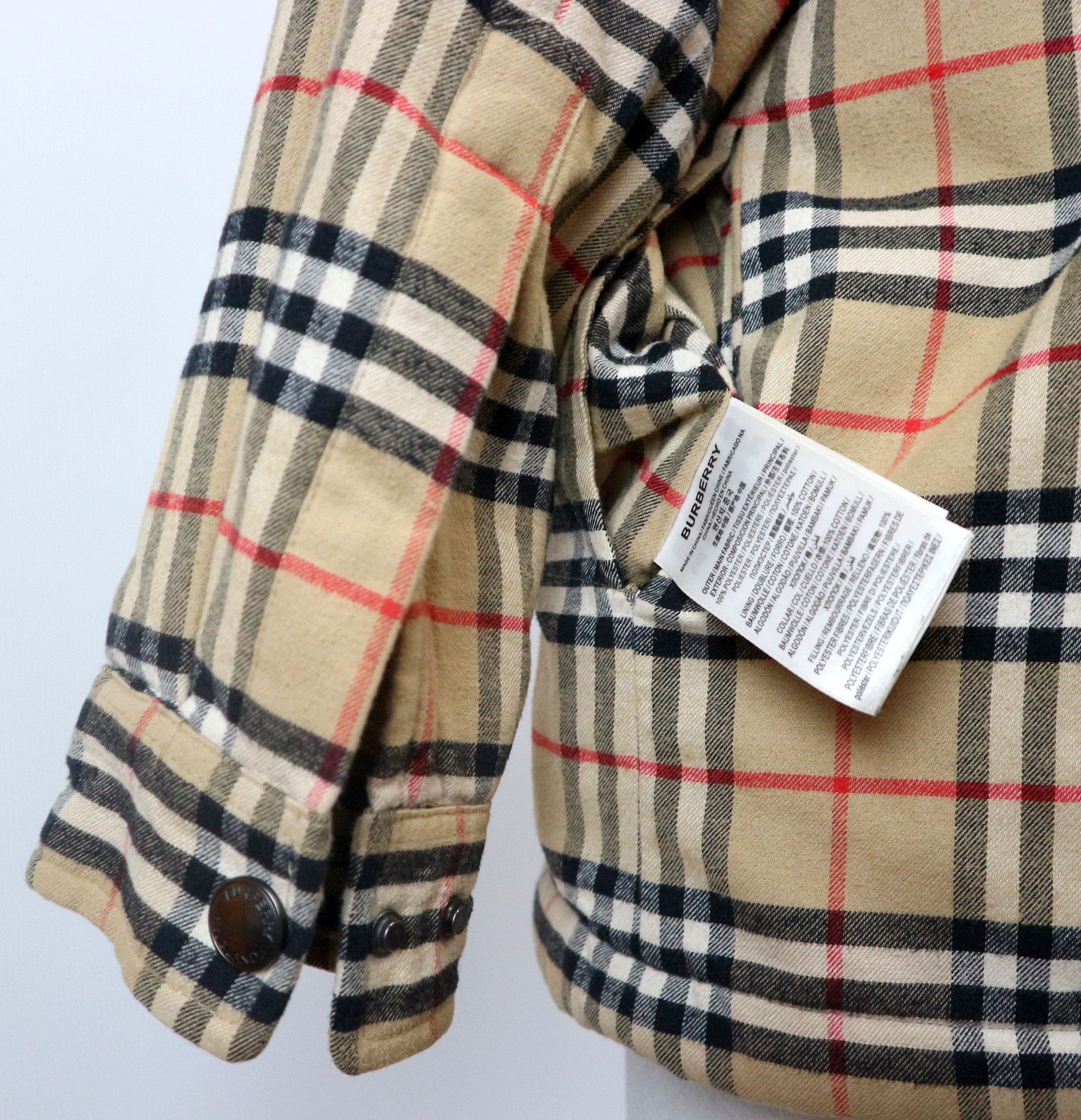 Burberry Burberry Vintage Check Shirt Jacket Beige Shacket UK 6 Size S / US 4 / IT 40 - 10 Thumbnail