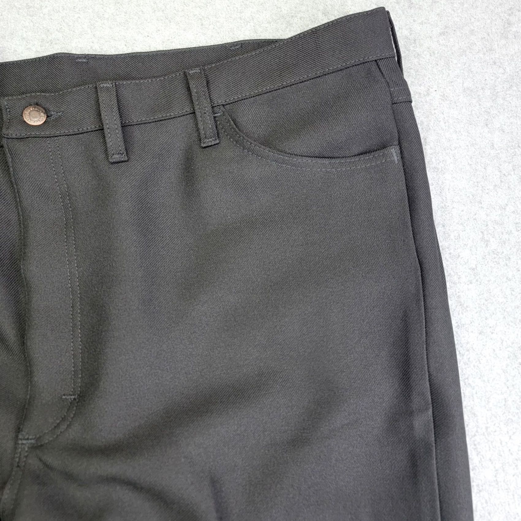 Wrangler VINTAGE Wrangler Jeans Mens W44 L30 Black Wrancher Trousers 82BK Polyester Wrangler 82BK 90s Retro USA Jeans Mens Regular Straight 44x30 Black Size US 44 / EU 60 - 6 Thumbnail