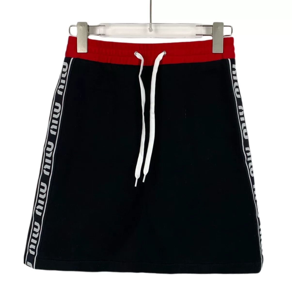 Miu Miu Miu Miu Retro Cotton Black Skirt S Women Size 26" / US 2 / IT 38 - 1 Thumbnail