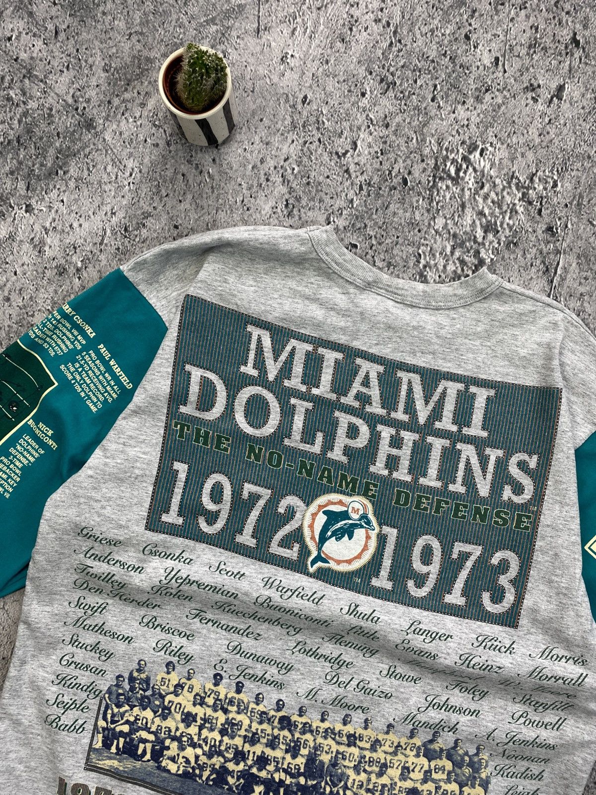 NFL × Vintage Vintage Tee Miami Dolphins 1993 long gone Size US XL / EU 56 / 4 - 11 Thumbnail