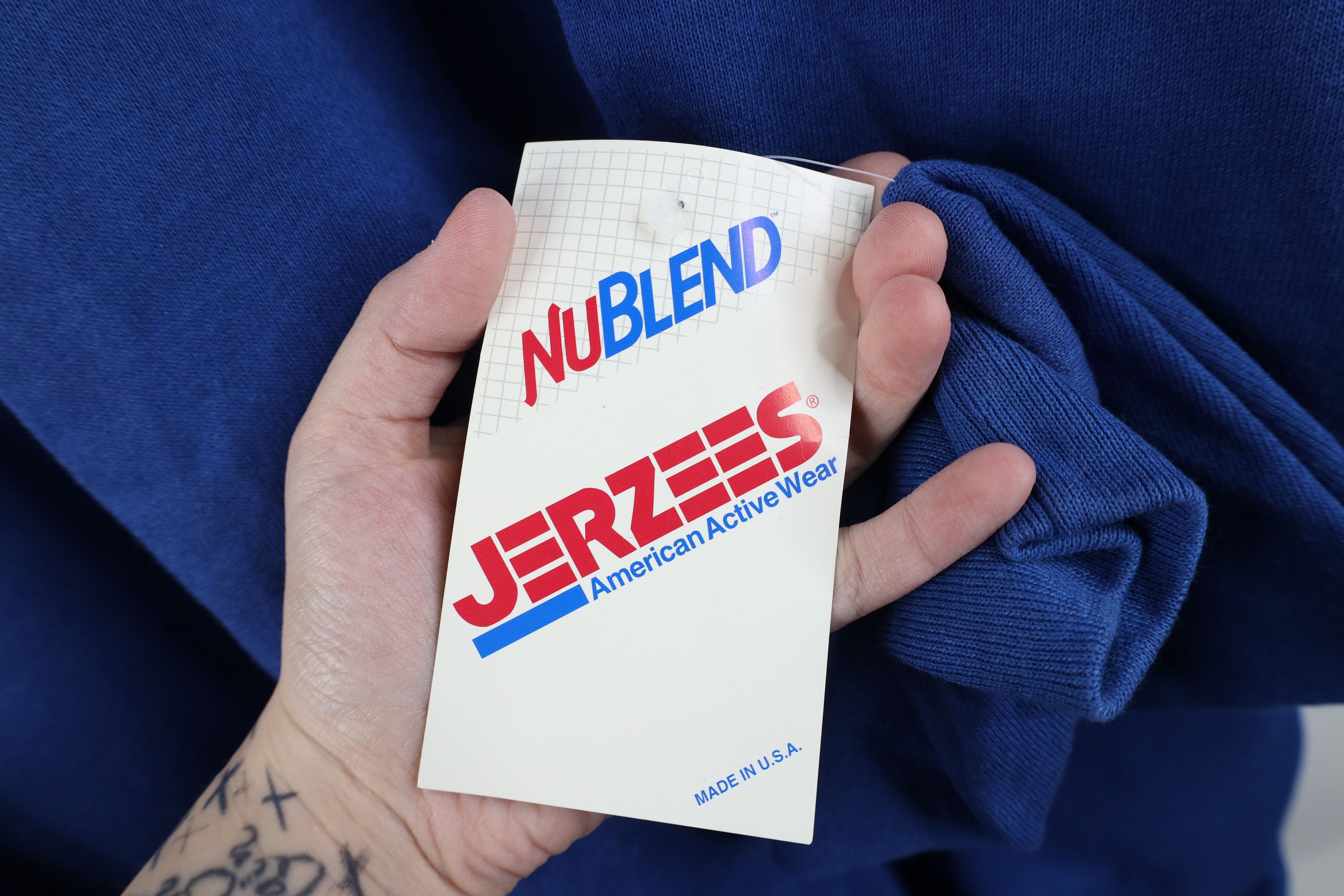 Vintage Deadstock Vintage 90s Streetwear Crewneck Sweatshirt Royal Size US XXL / EU 58 / 5 - 5 Thumbnail
