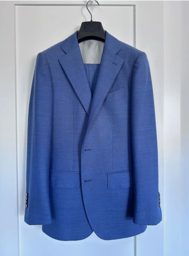 Suitsupply Suitsupply Lazio S110 VBC Blue Wool 3-Piece Suit Size 34R - 1 Thumbnail