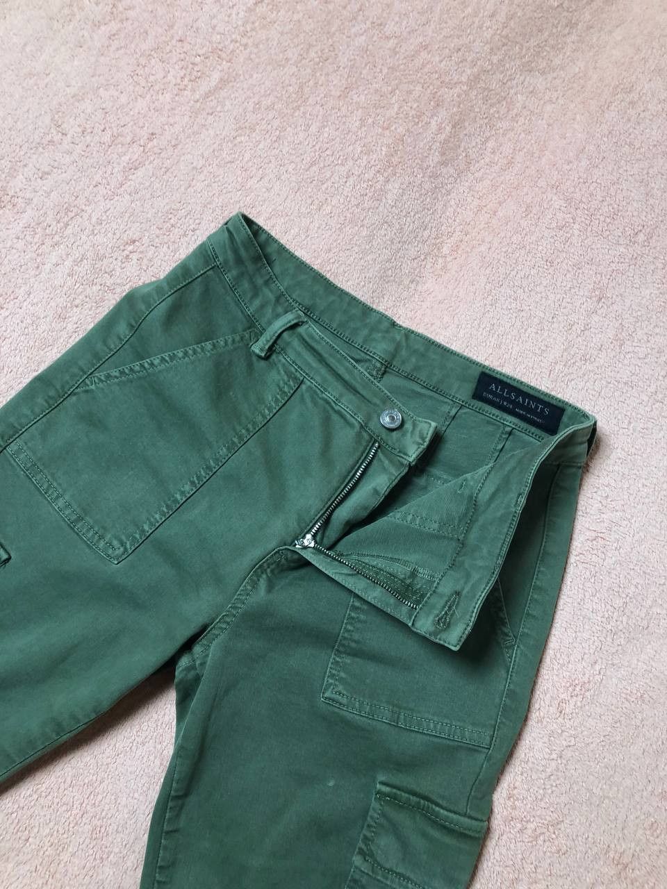 Allsaints × Japanese Brand Allsaints Green Cargo Denim Skinny Jeans Size 28" / US 6 / IT 42 - 10 Thumbnail