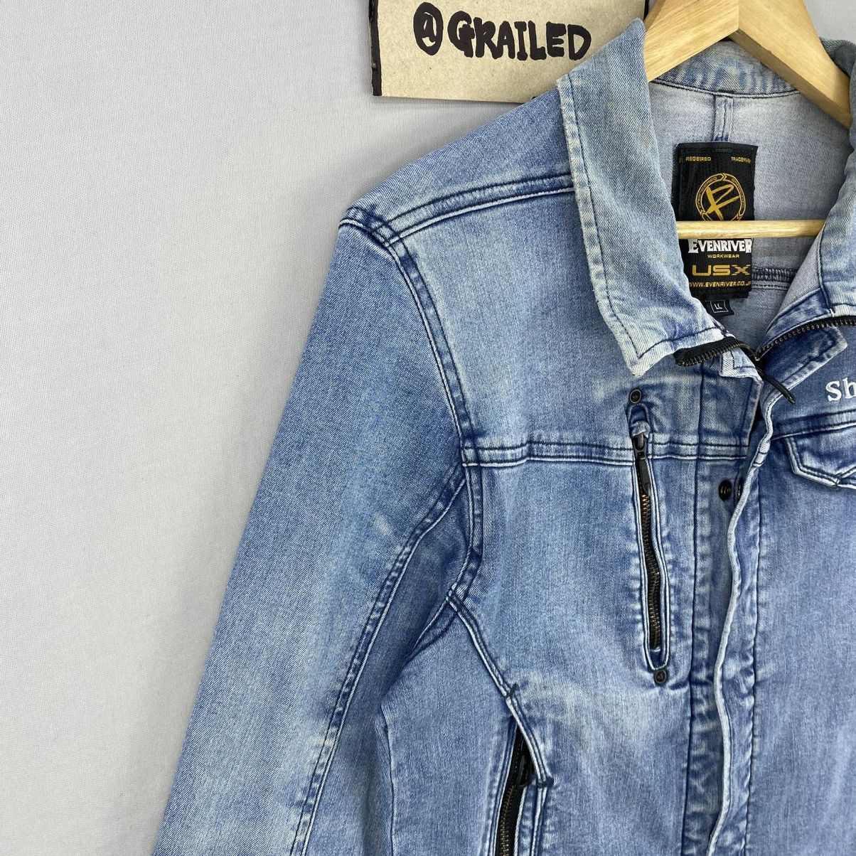 Japanese Brand Vintage Y2k Even River Denim Work Wear Jacket Size US S / EU 44-46 / 1 - 2 Thumbnail