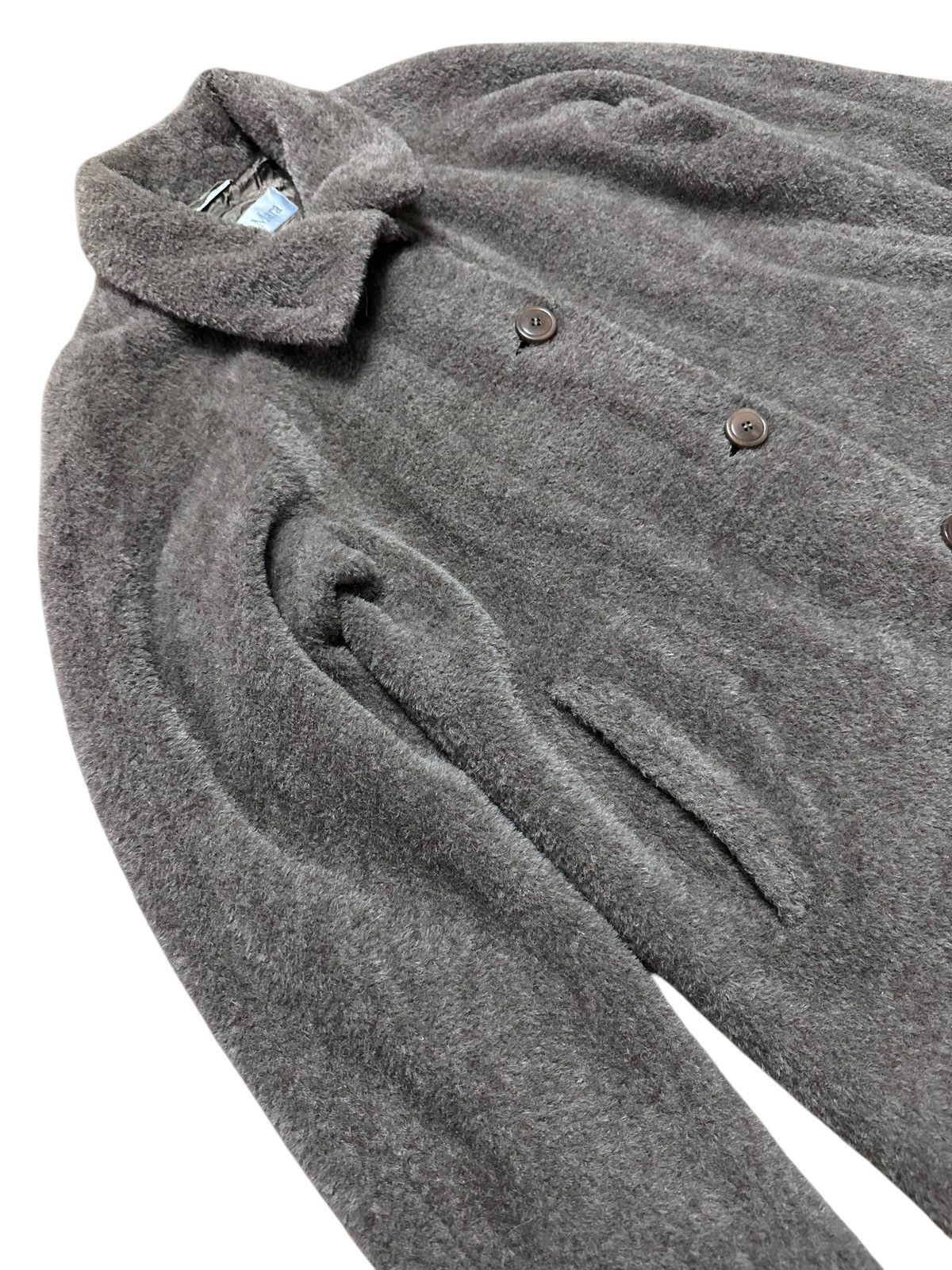 Max Mara RARE ‼️ Max Mara Teddy Bear Icon Coat Alpaca & Wool Size M / US 6-8 / IT 42-44 - 3 Thumbnail