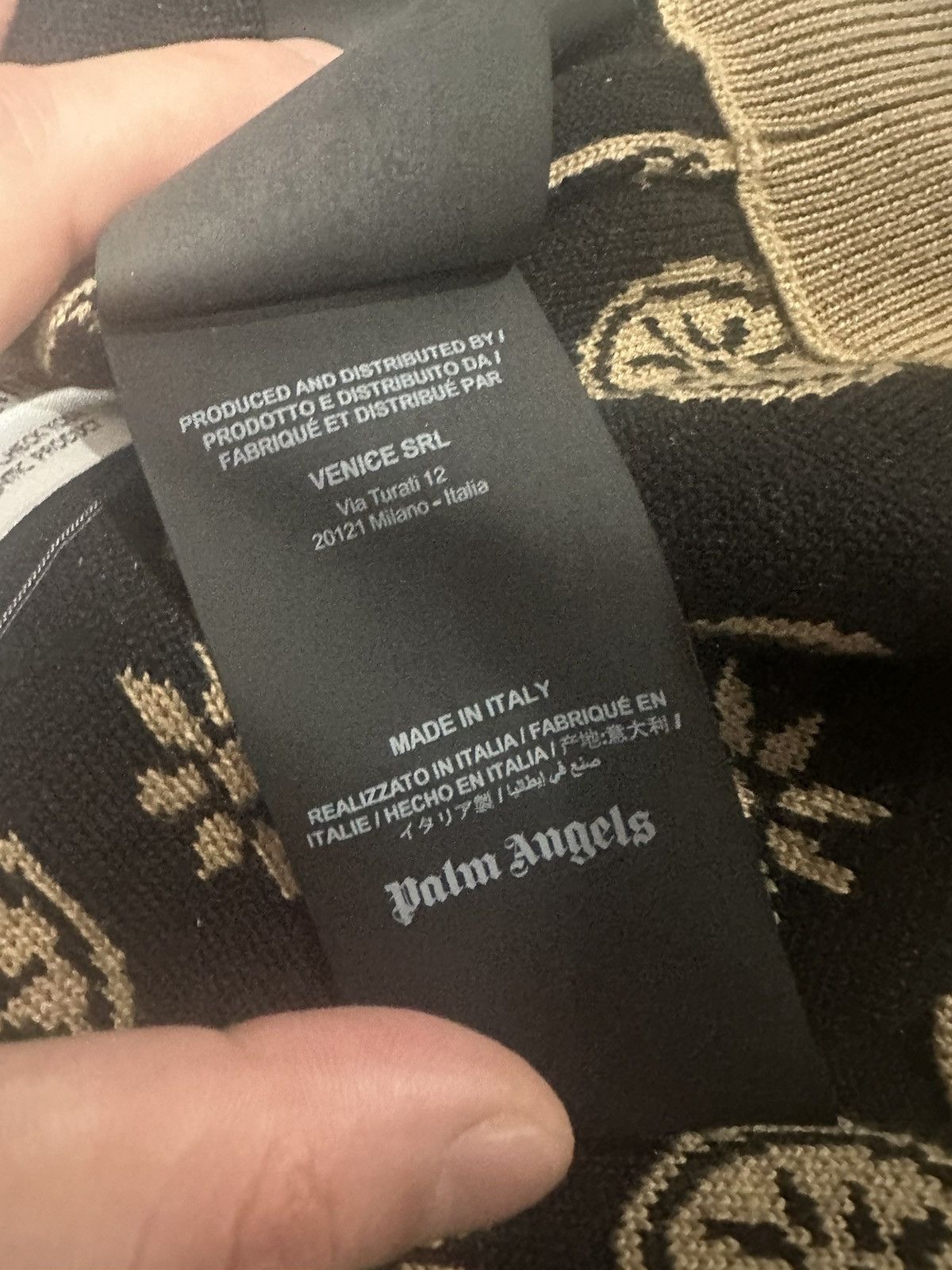 Palm Angels PALM ANGELS JACQUARD BANDANA WOOL SWEATER Size US XL / EU 56 / 4 - 7 Thumbnail