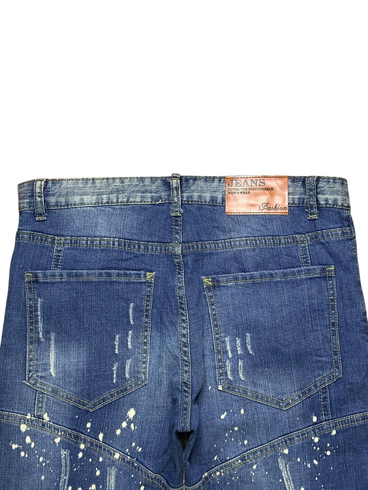 Japanese Brand Vintage Japanese Brand Patches Faded Acid Wash Slim Jeans Size US 33 - 8 Thumbnail