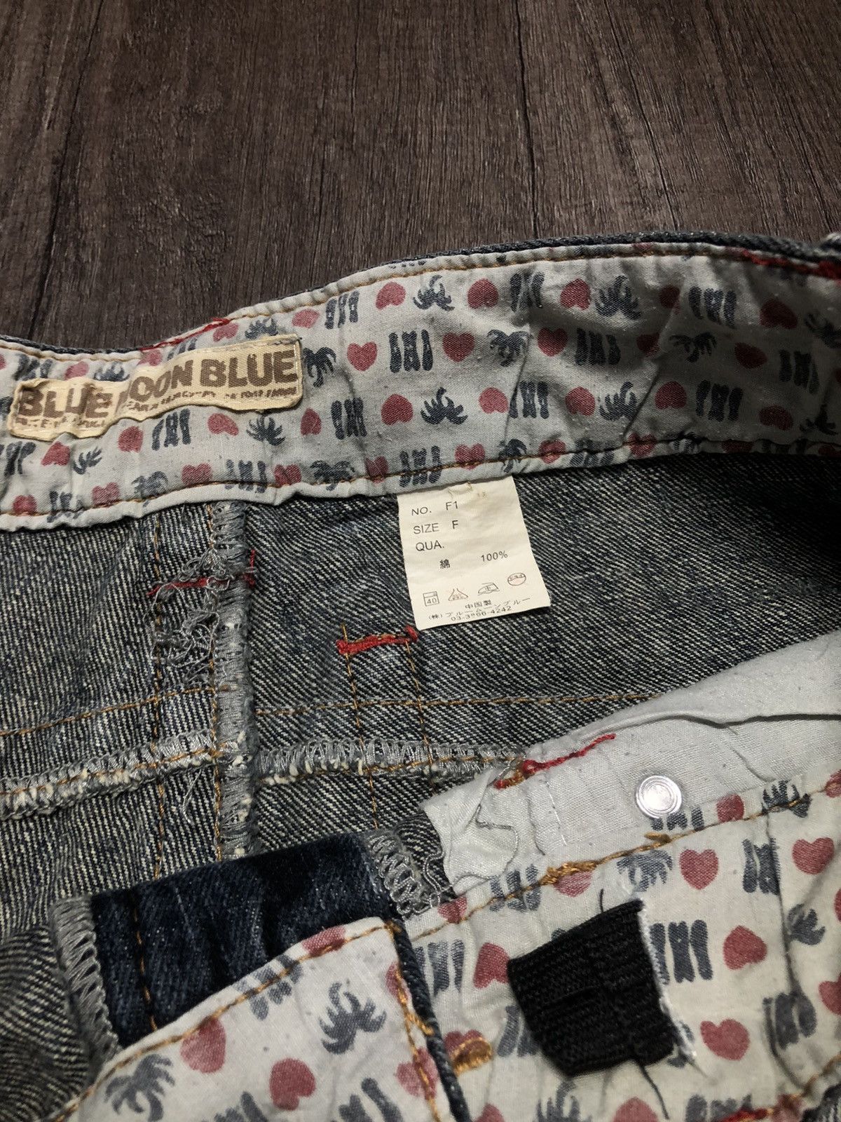 Blue Blue Japan × Japanese Brand × Vintage VINTAGE BLUE MOON BLUE SURF JEANS UNISEX DESIGN Size US 31 - 18 Thumbnail