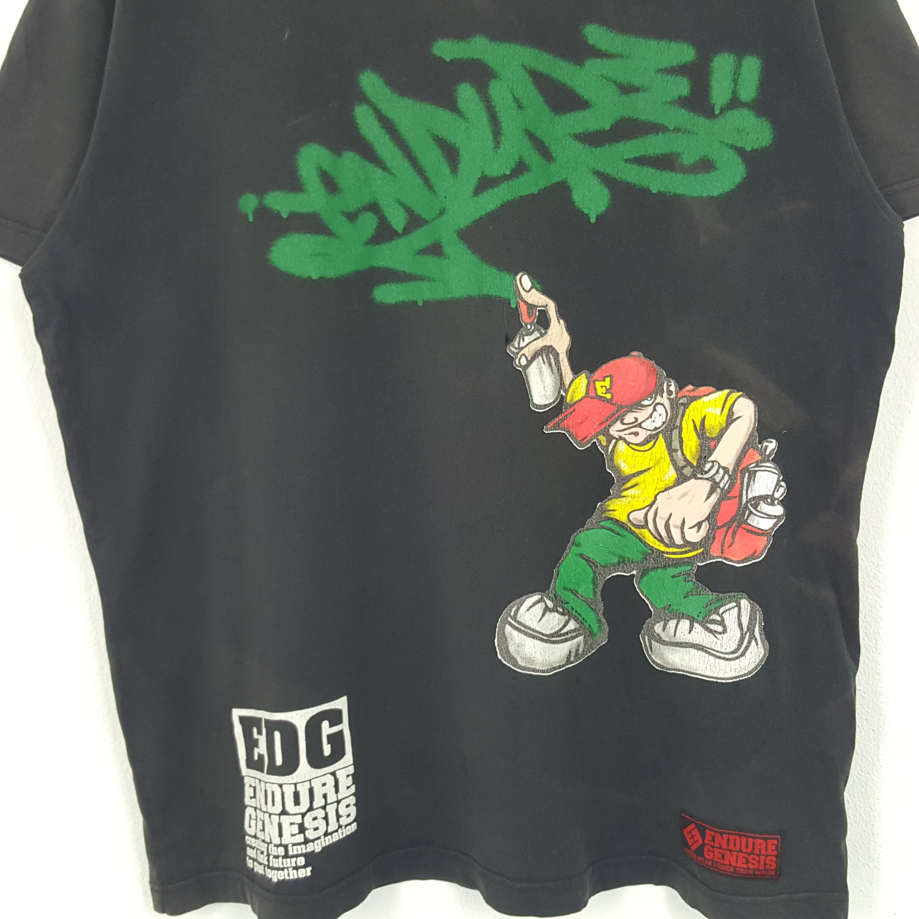 Vintage Vintage Endure Genesis American Graffiti Art Tshirt Size US XL / EU 56 / 4 - 2 Thumbnail