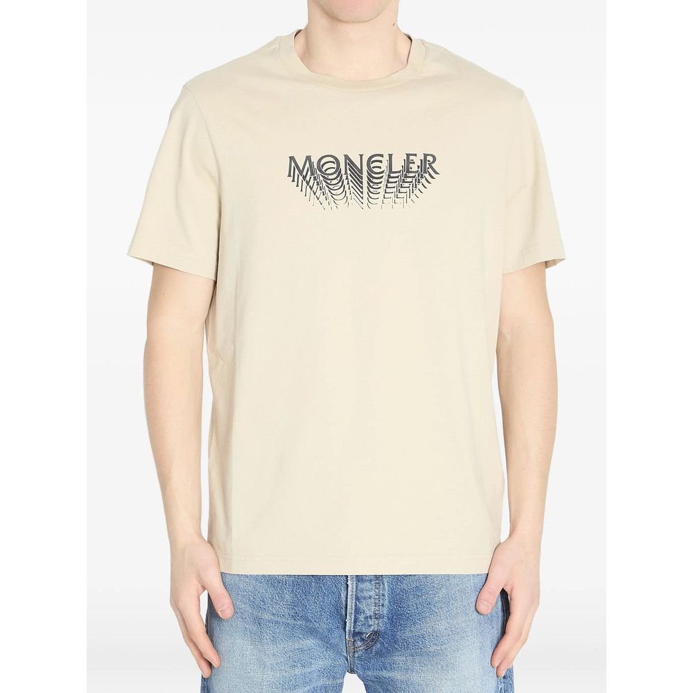 Moncler Moncler NEUTRALS T-Shirts & Vests - T-Shirts Size US M / EU 48-50 / 2 - 1 Thumbnail