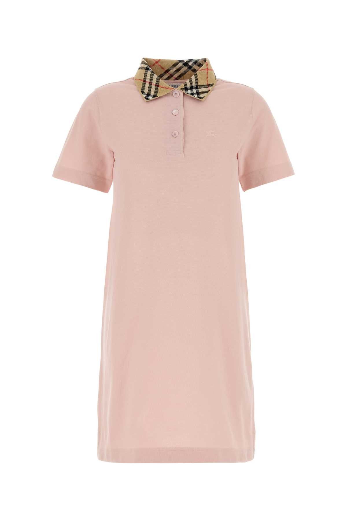 Pink Piquet Polo Dress