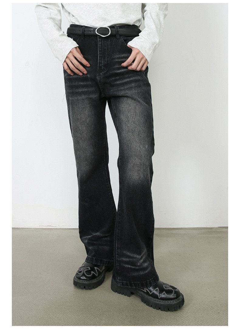 Japanese Brand × Vintage Japanese retro loose straight-leg whisker flared jeans Size US 32 / EU 48 - 2 Thumbnail