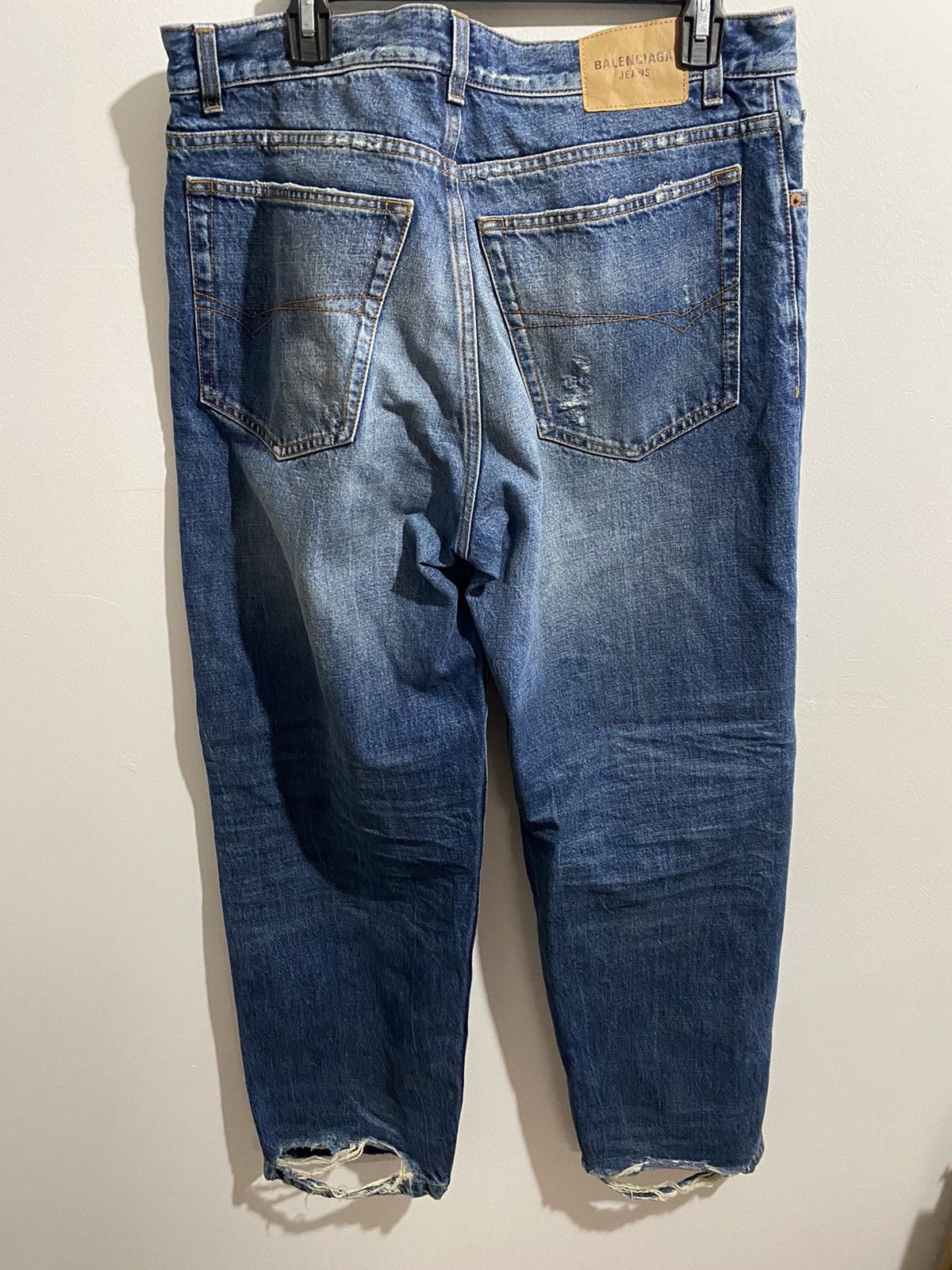 Balenciaga Distressed loose fit denim Size US 30 / EU 46 - 2 Thumbnail