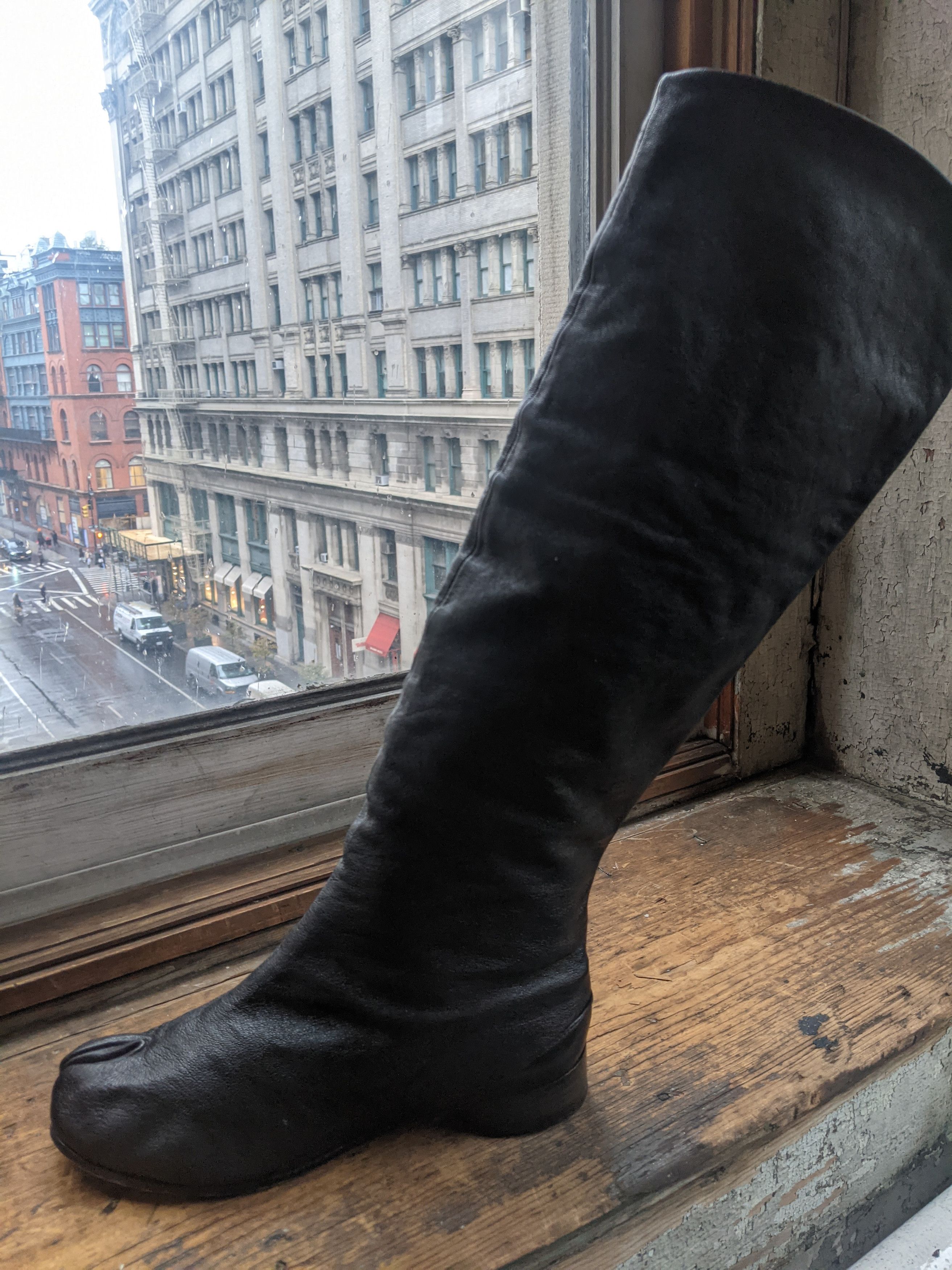 Maison Margiela Knee High Margiela TABI Black Boots Size US 9 / IT 39 - 1 Thumbnail